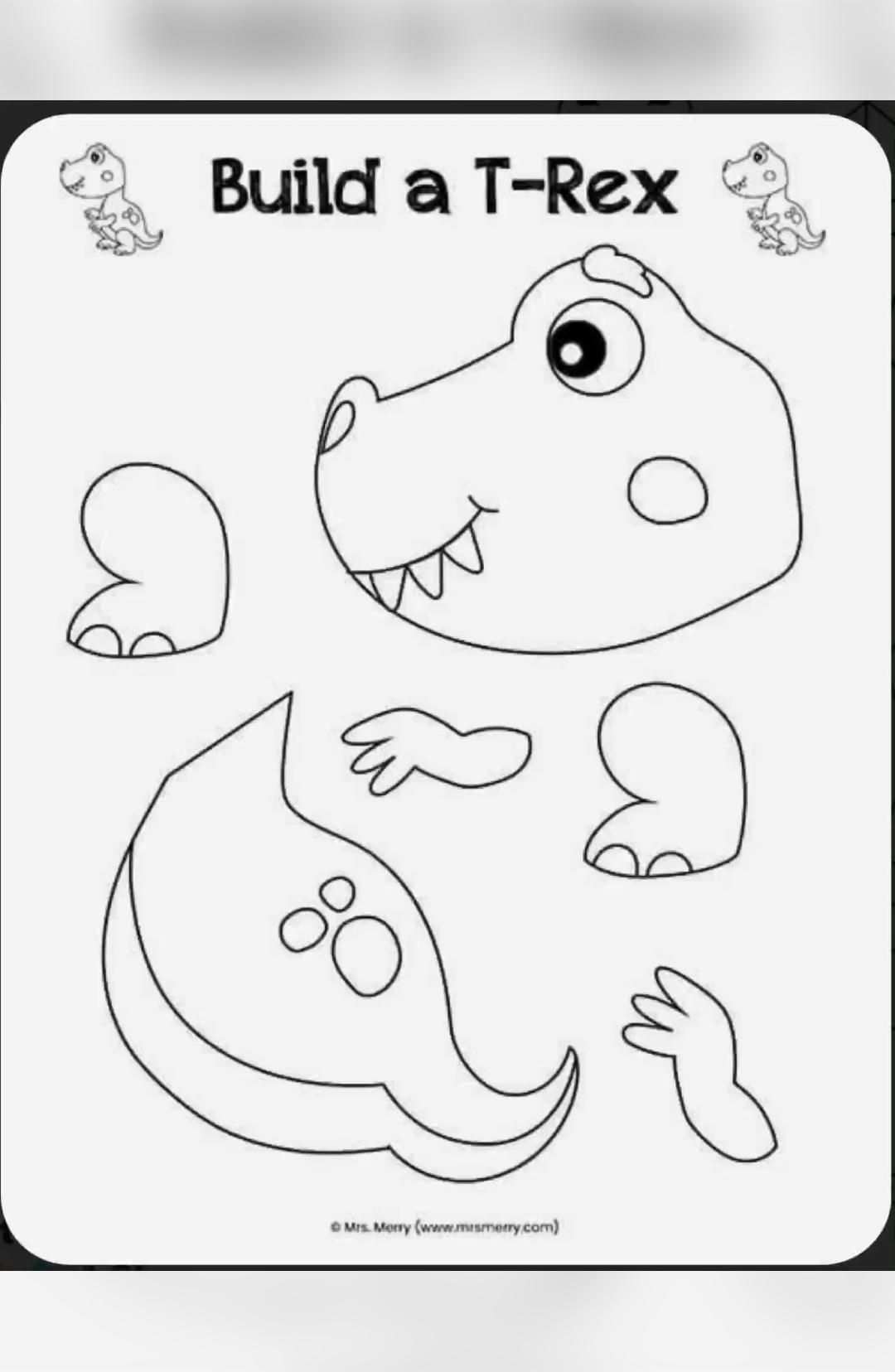 Printable Dinosaur Craft Template