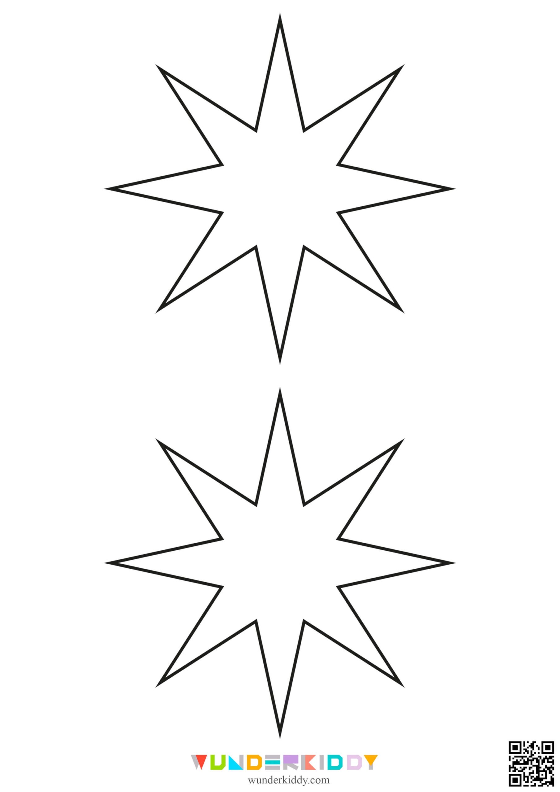 Free Printable Christmas Star Templates