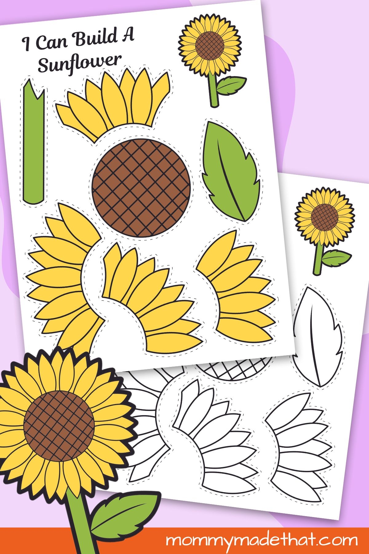 Sunflower Template Free Printable