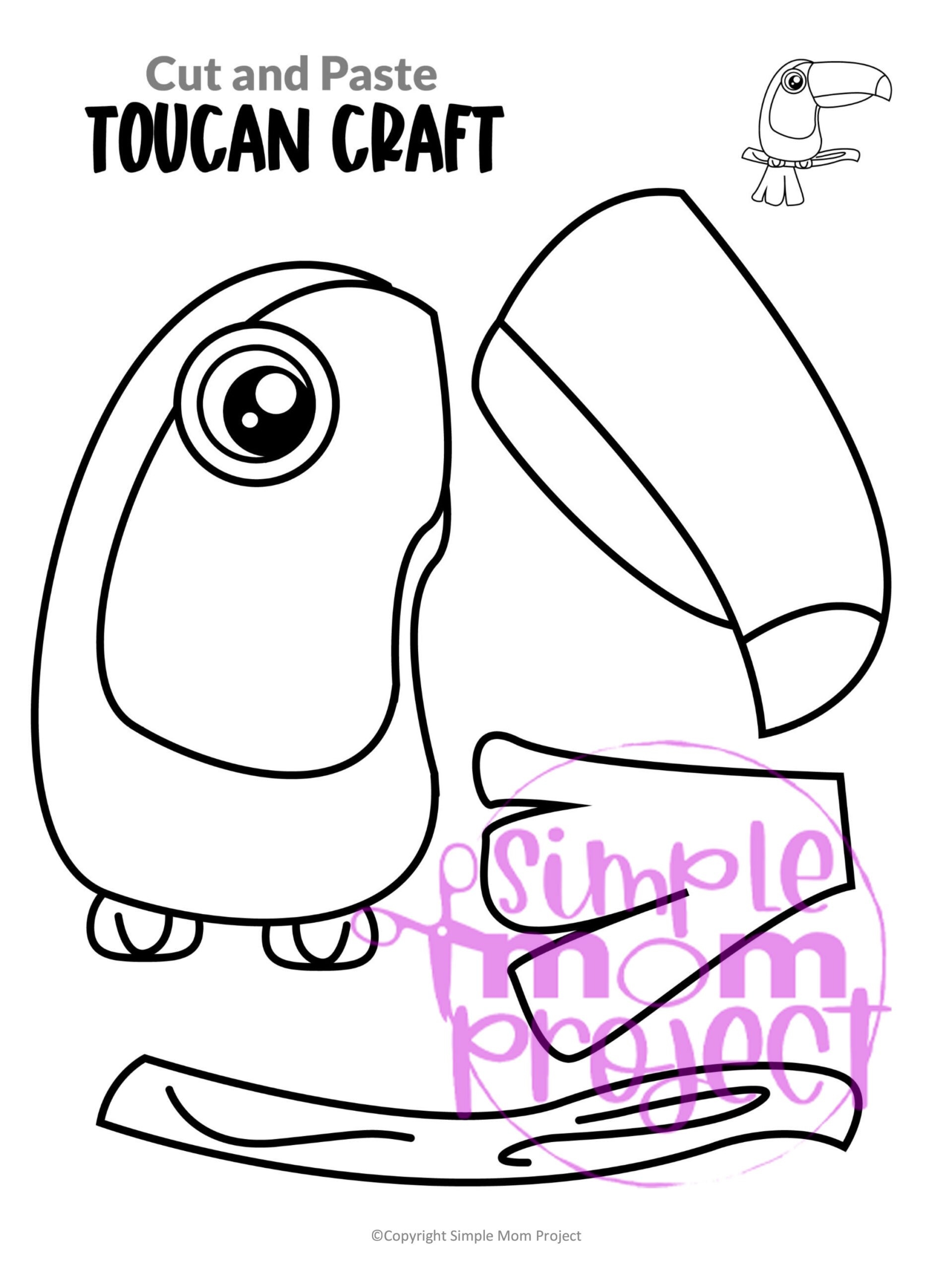Free Printable Toucan Template