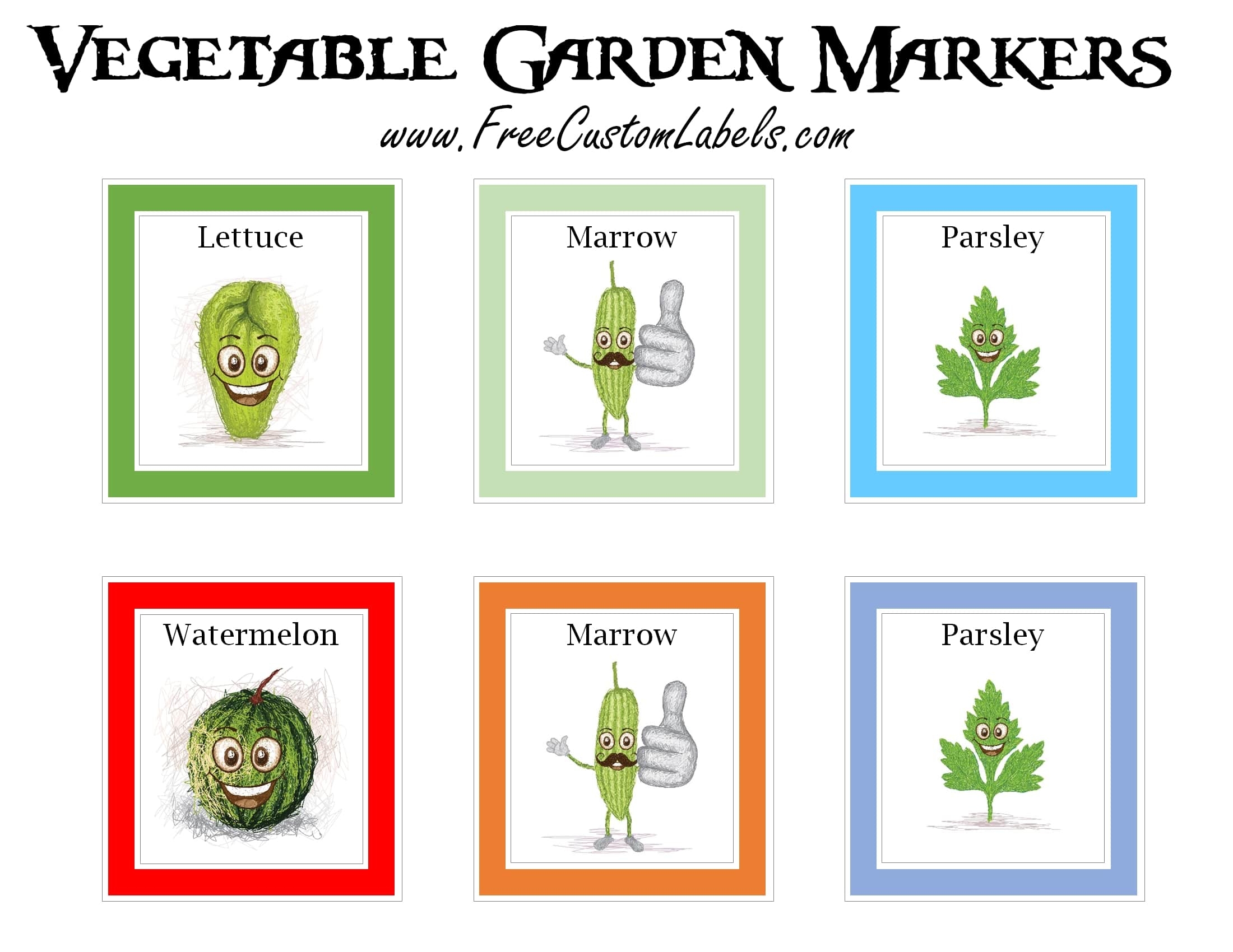 Free Printable Plant Labels Template