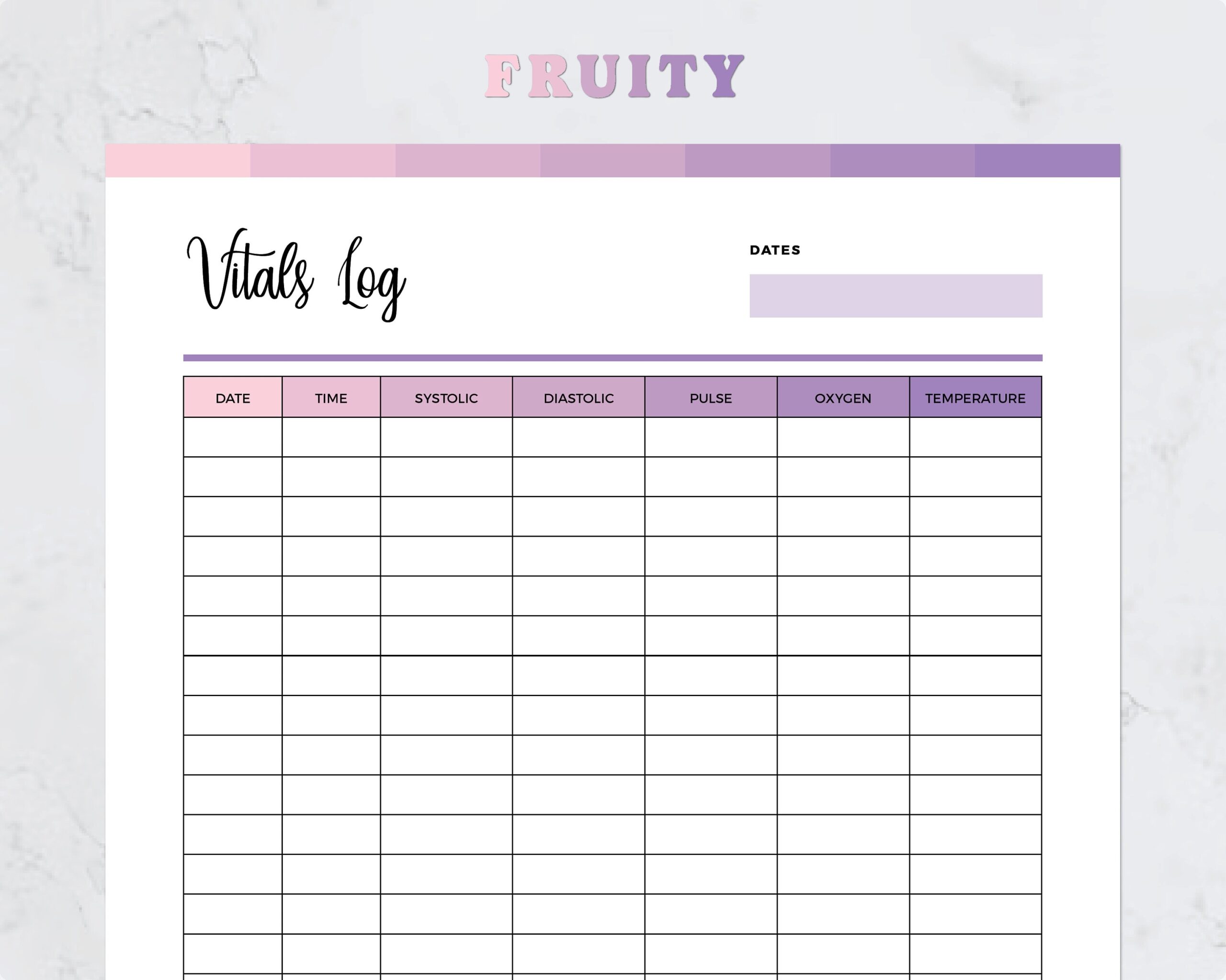 Printable Vitals Log Blood Pressure Log Vital Signs Sheet Vital Sign Sheet Vitals Log Vital Signs Template Vitals Tracker Etsy
