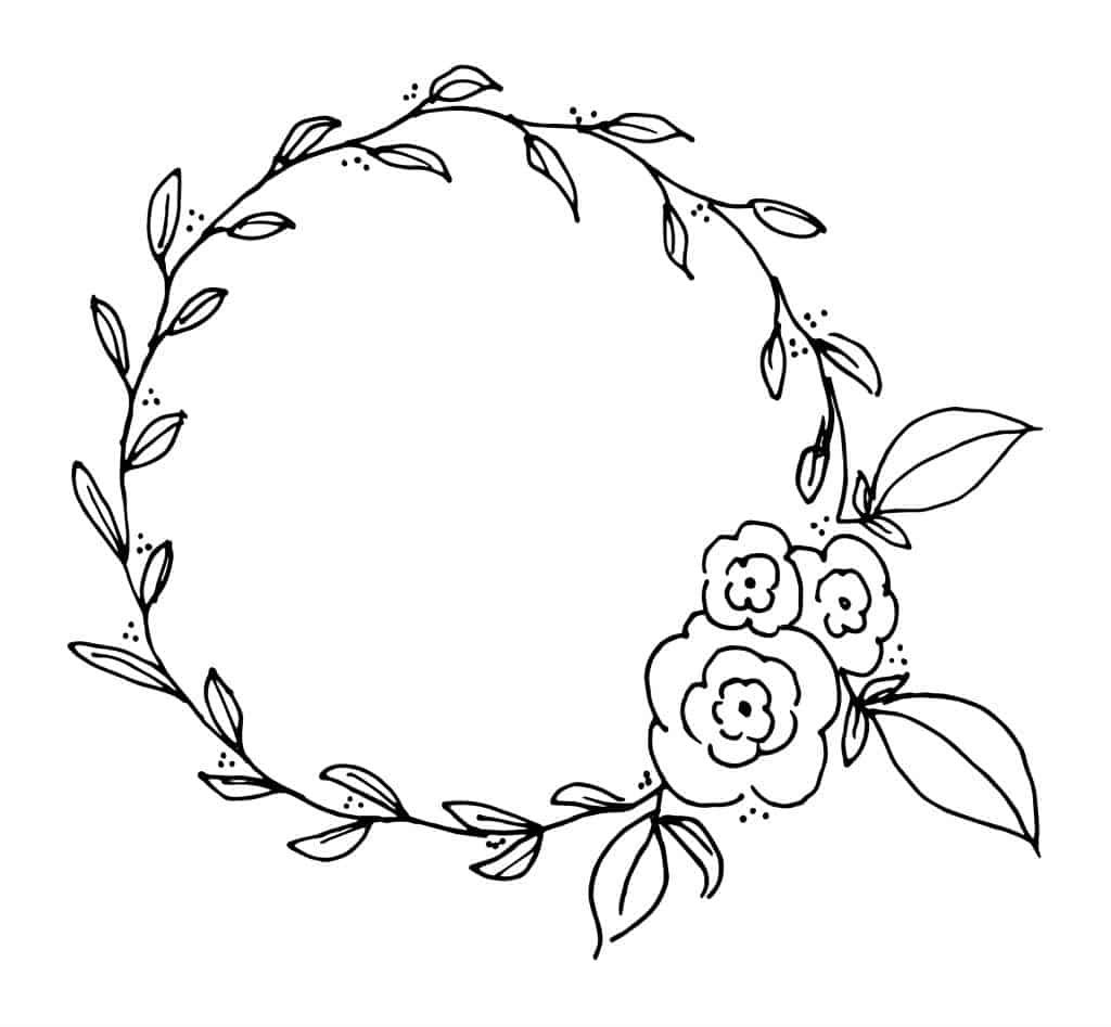 Free Printable Wreath Template