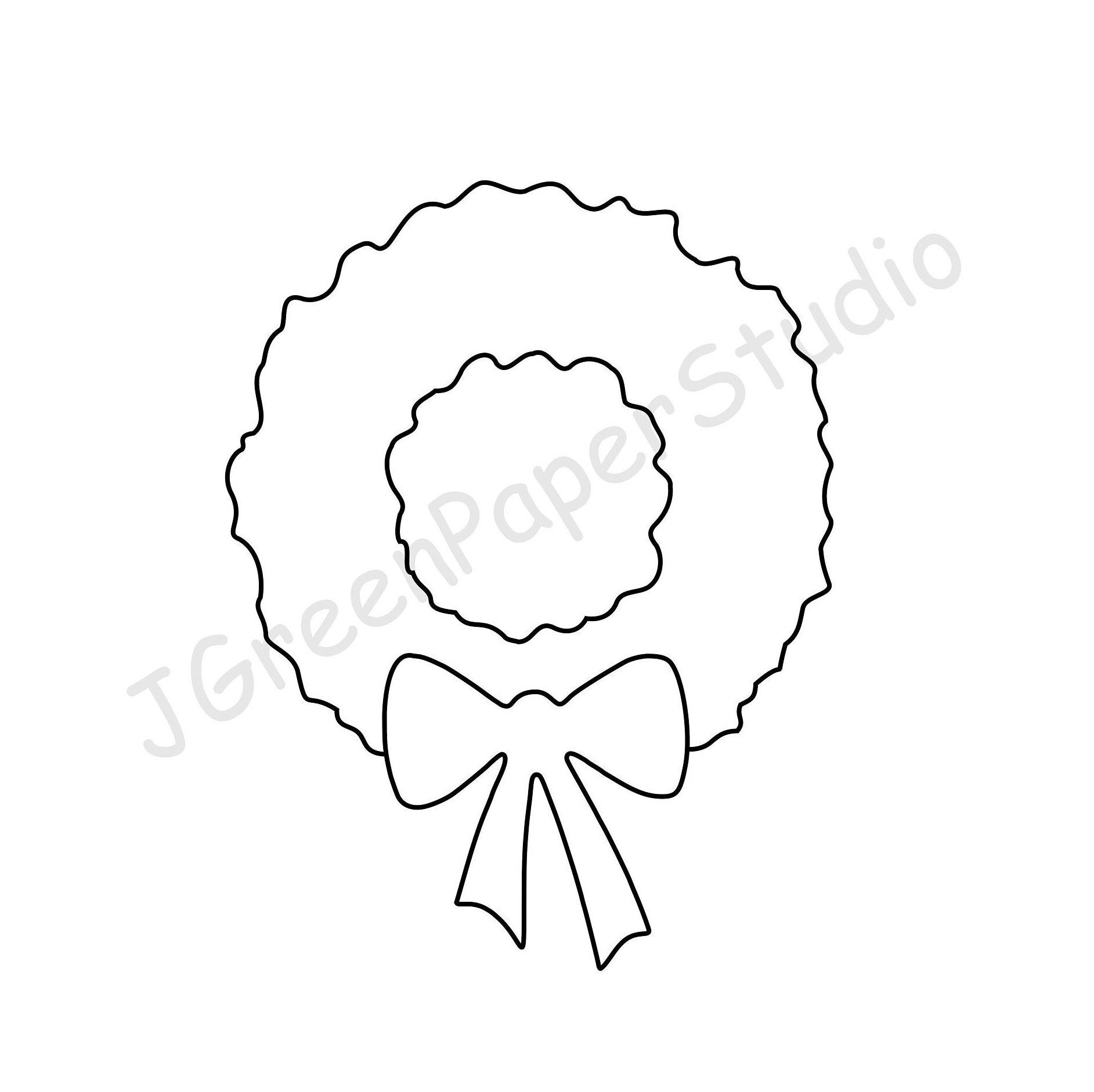 Free Printable Wreath Template