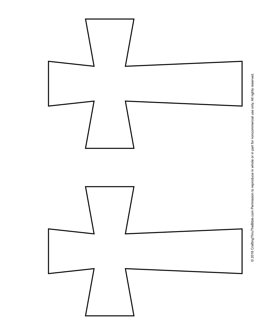 Cross Template Printable Free