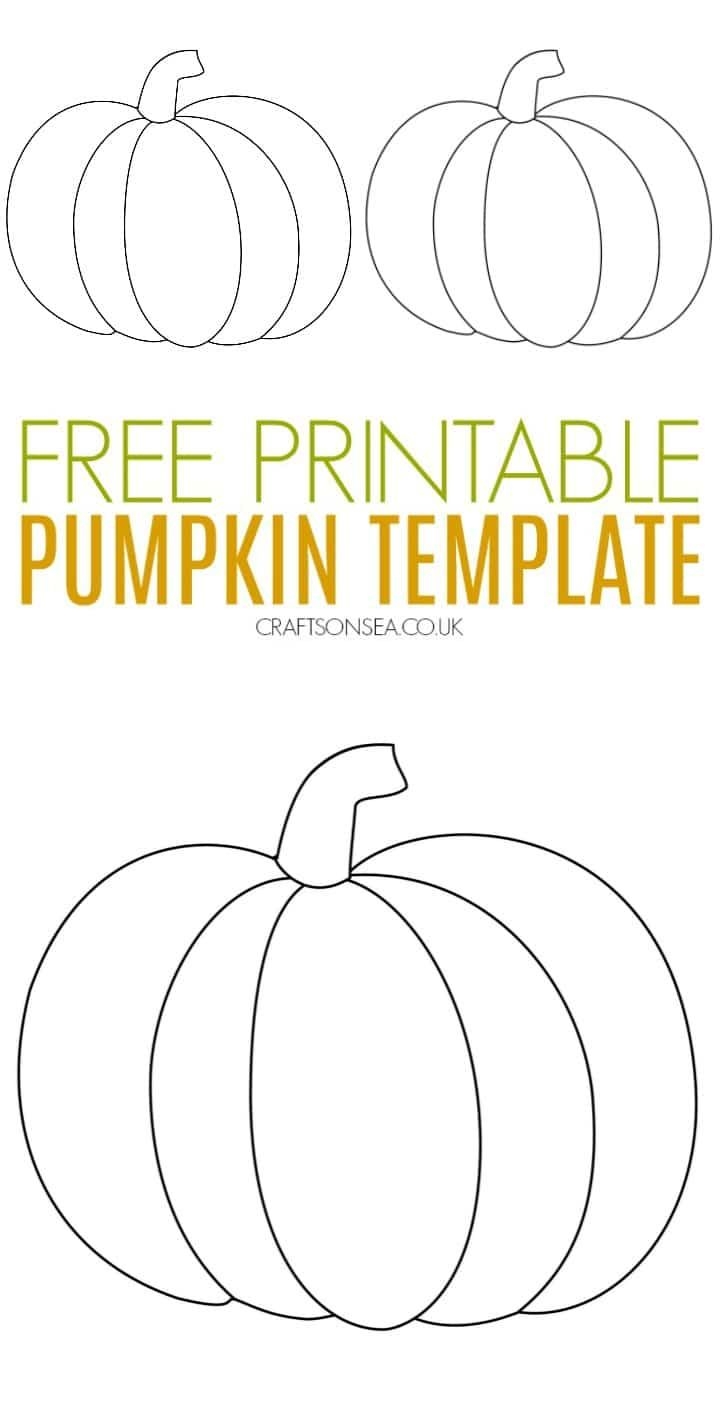 Pumpkin Craft Template FREE Printable PDF Pumpkin Template Pumpkin Template Printable Templates Printable Free