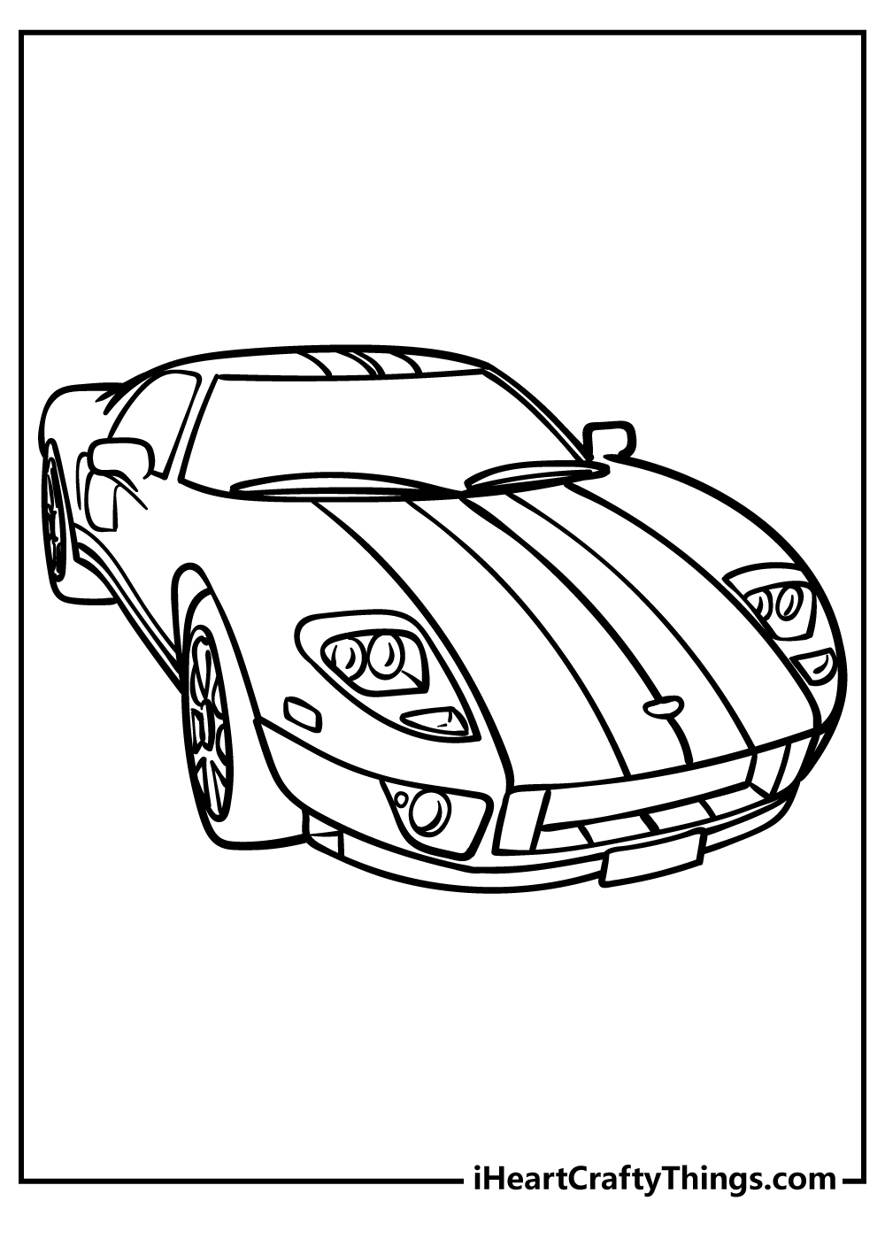 Race Car Template Printable