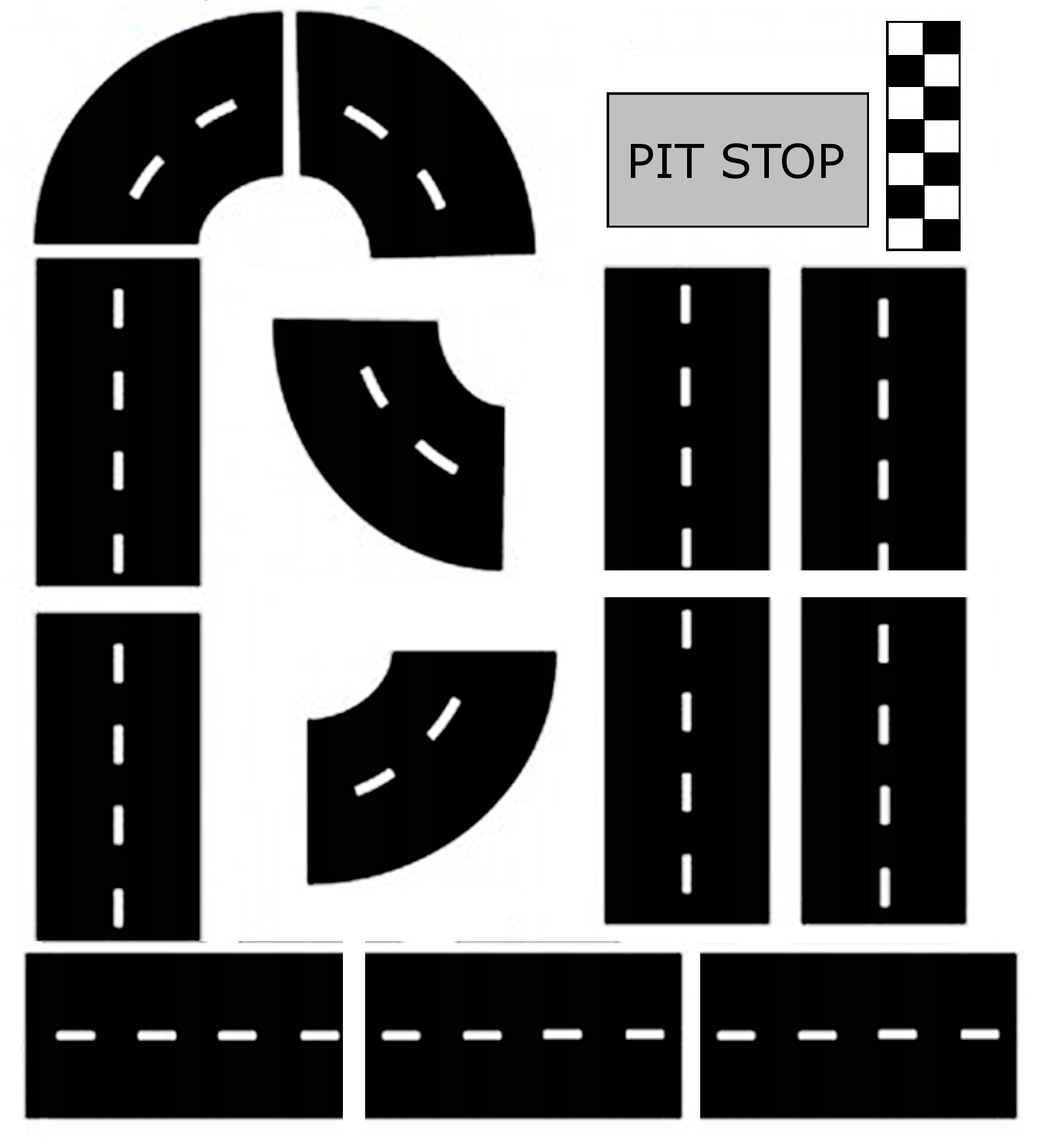 Race Track Printable For Kids