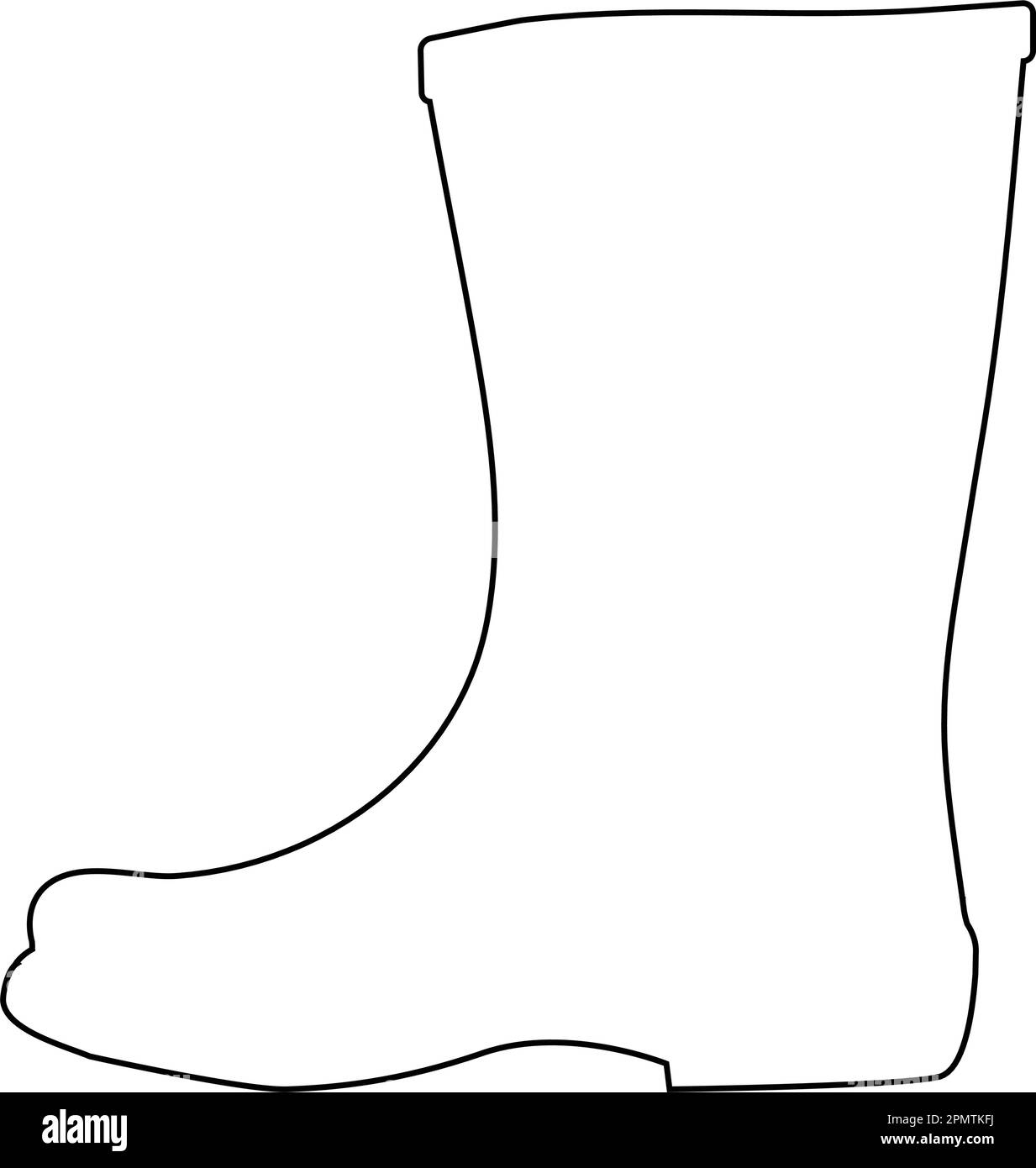 Printable Rain Boot Template