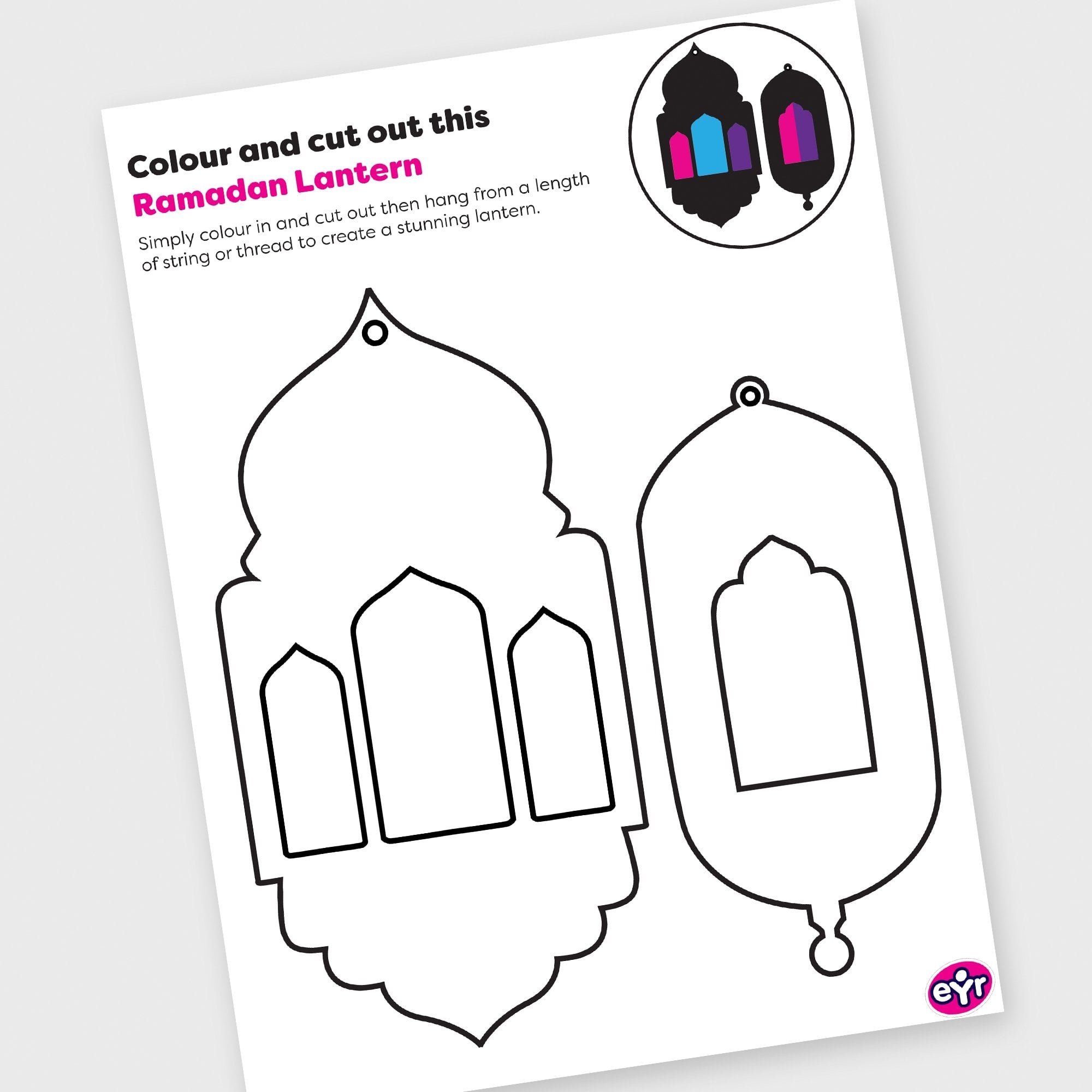 Ramandan Lantern Template Early Years Resources