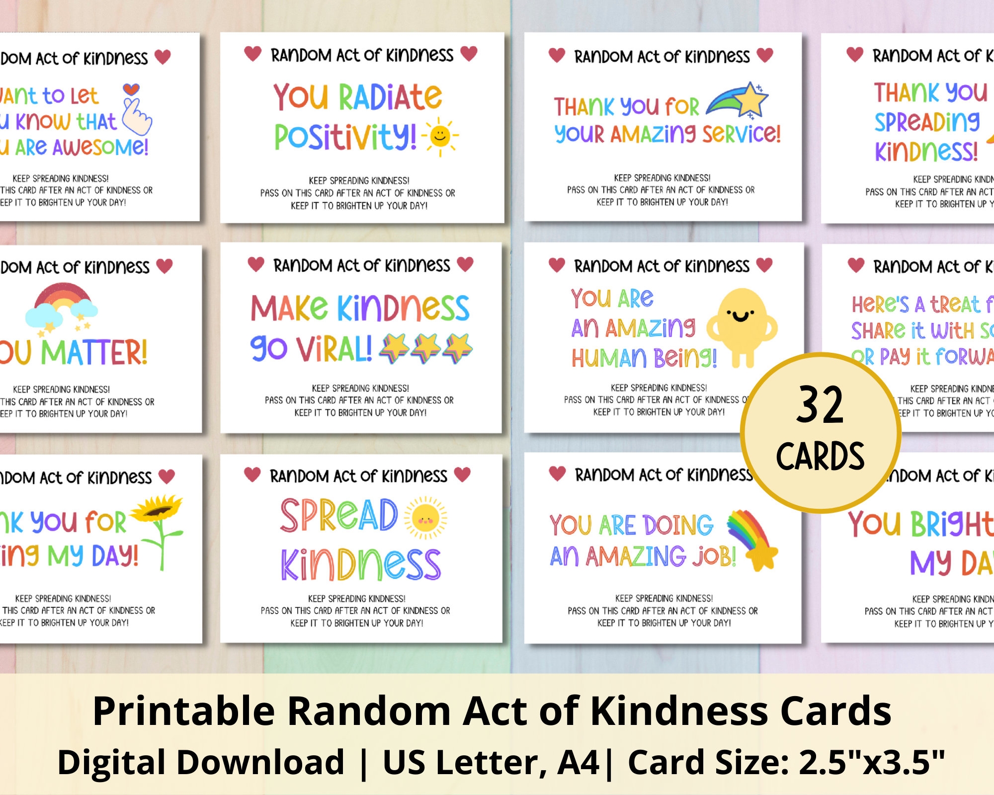 Printable Kindness Card Template