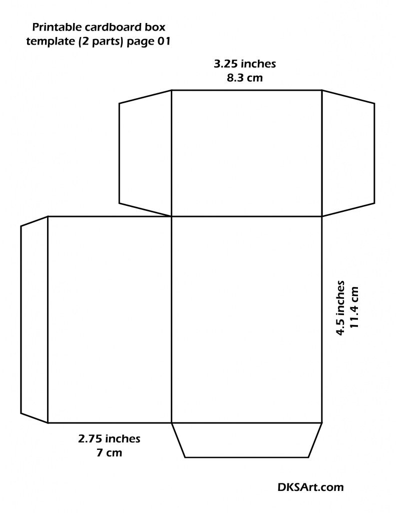 Rectangular Box Template Printable