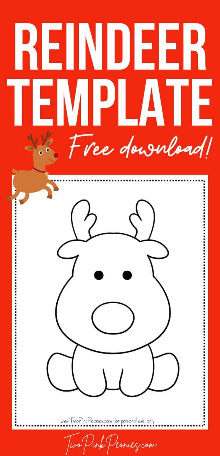Free Printable Reindeer Template