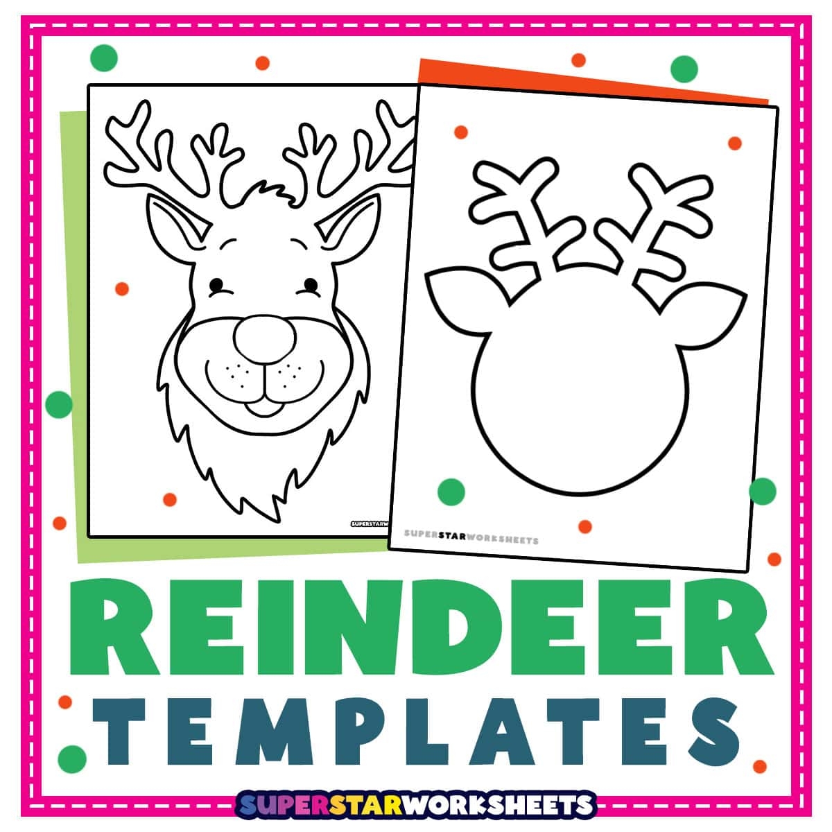 Free Printable Reindeer Templates