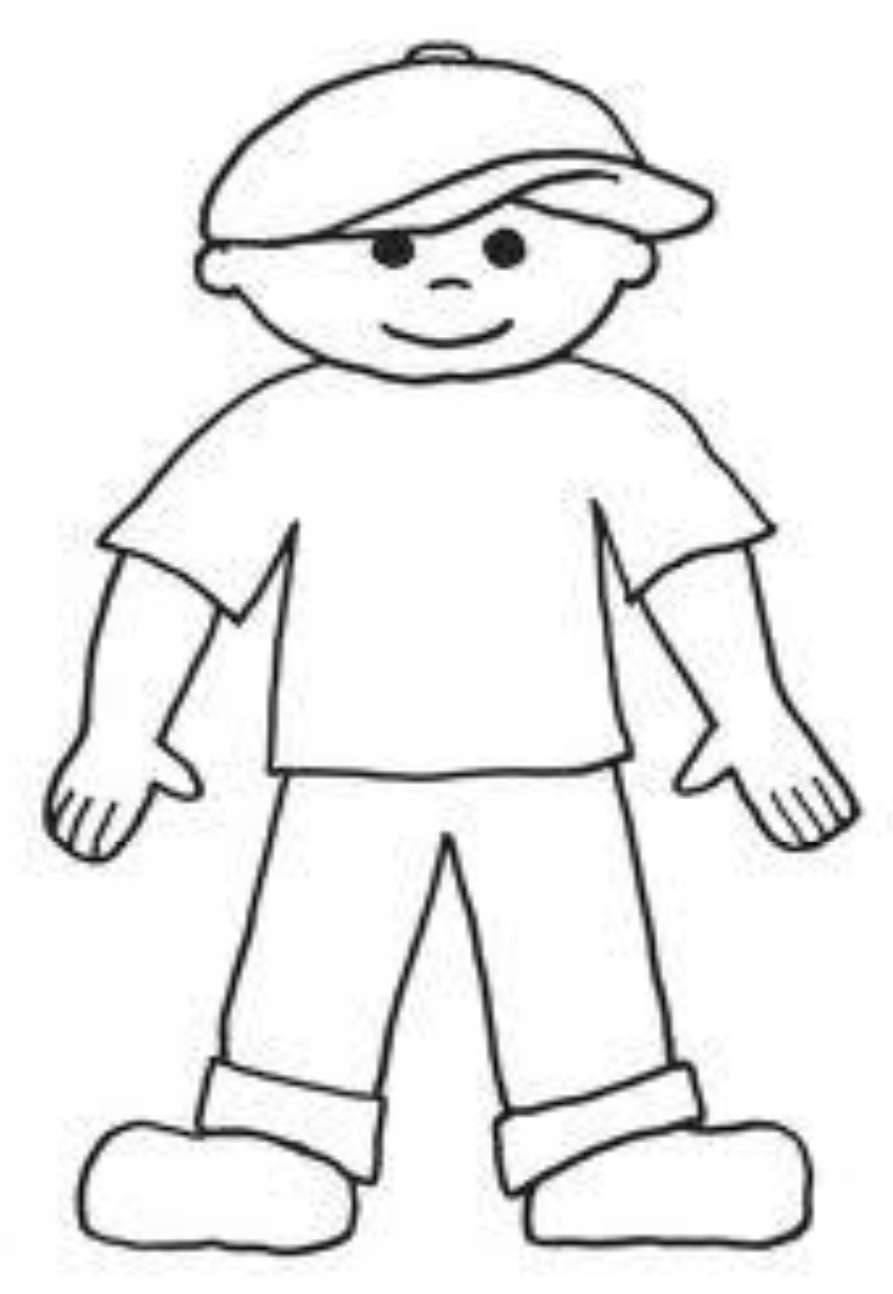 Flat Stanley Printable Template