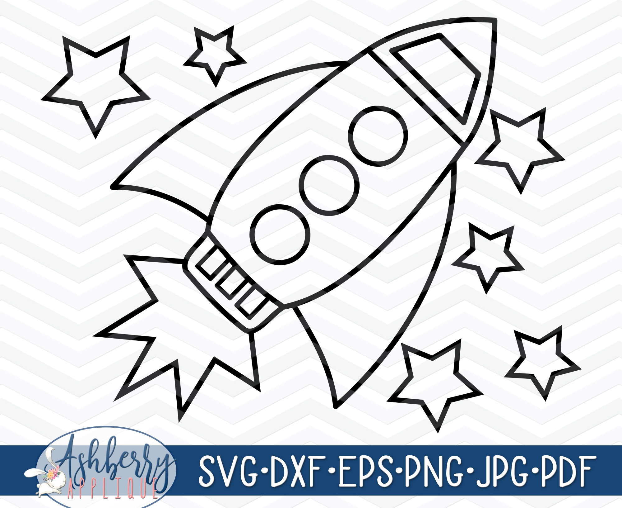 Blank Printable Rocket Template