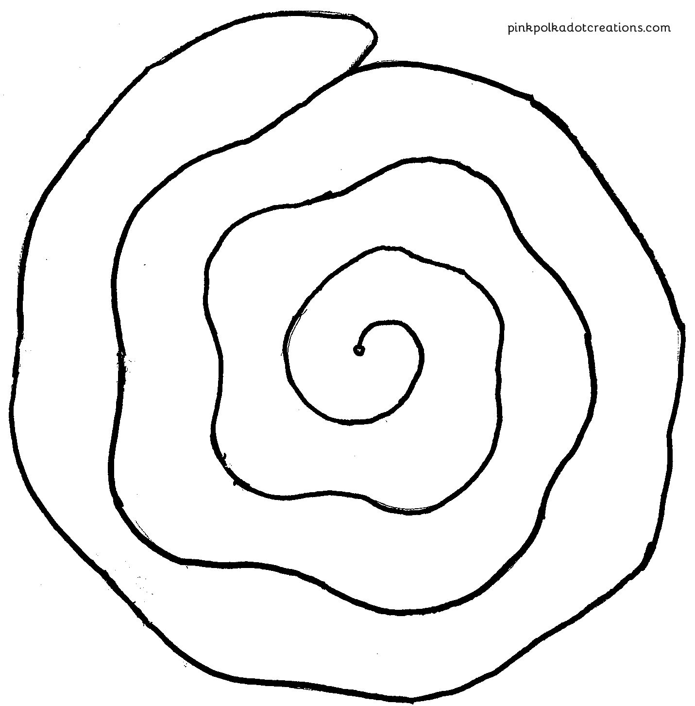Printable Rolled Flower Template