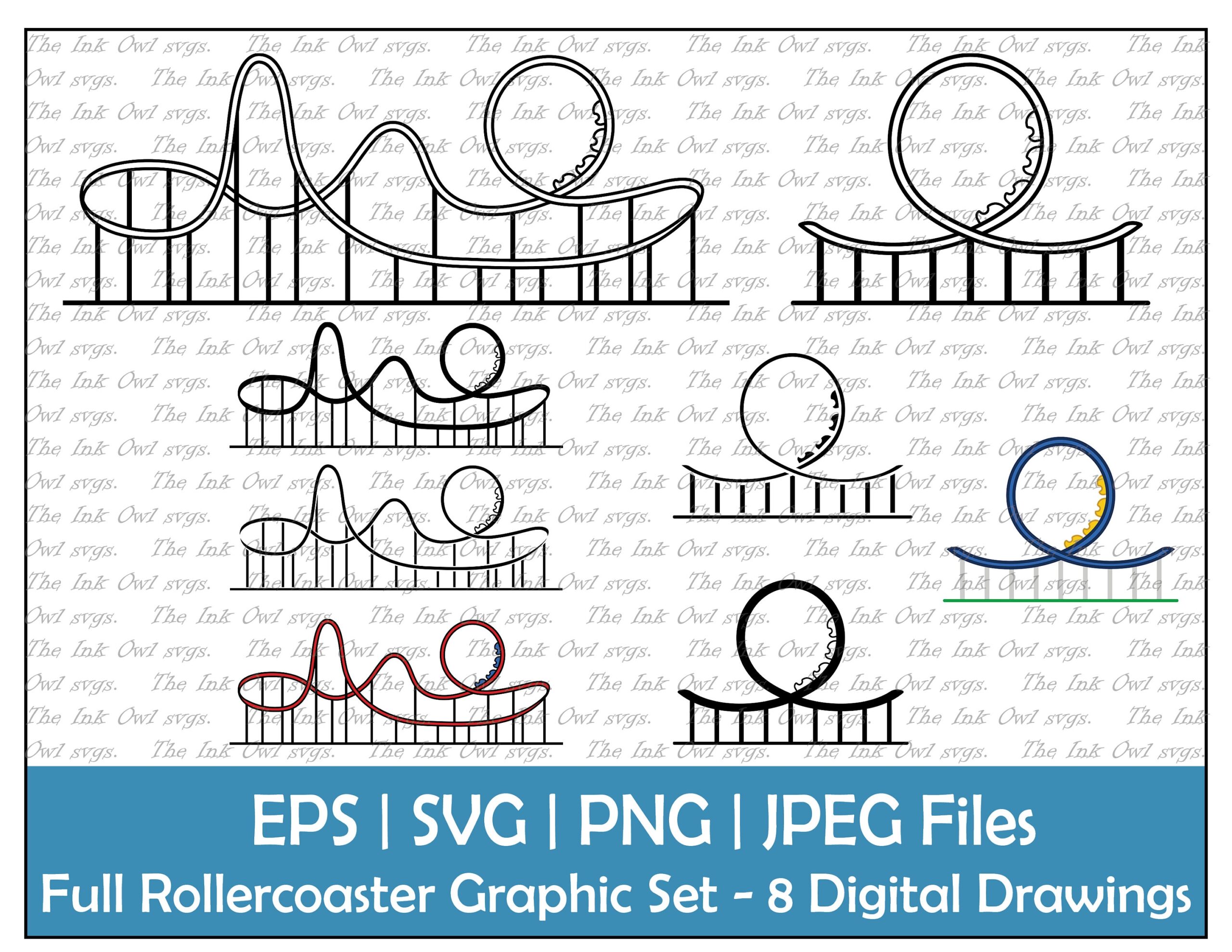 Printable Paper Roller Coaster Loop Template