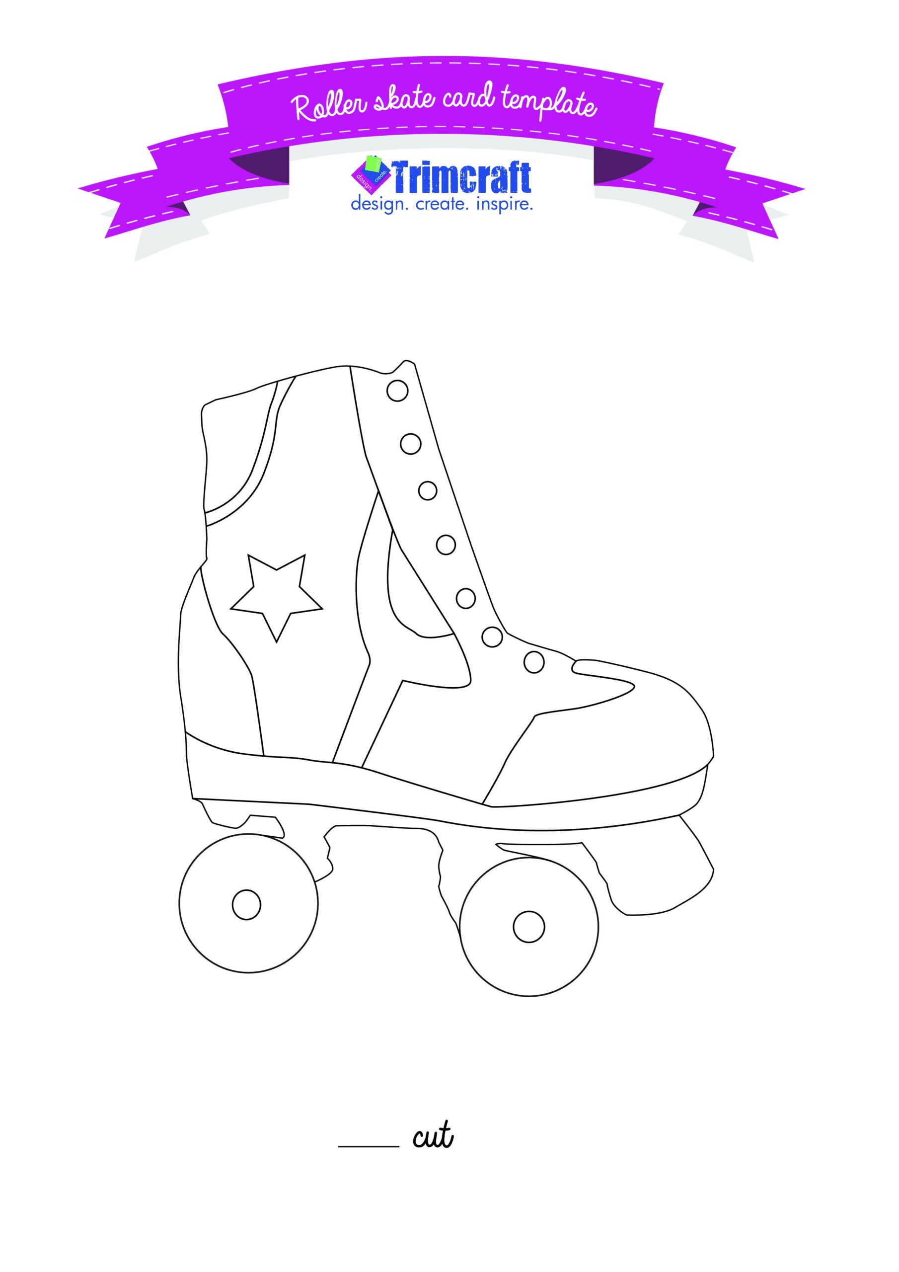 Free Printable Roller Skate Template