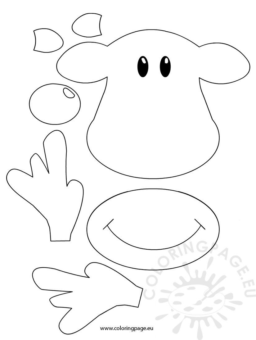 Reindeer Head Template Printable