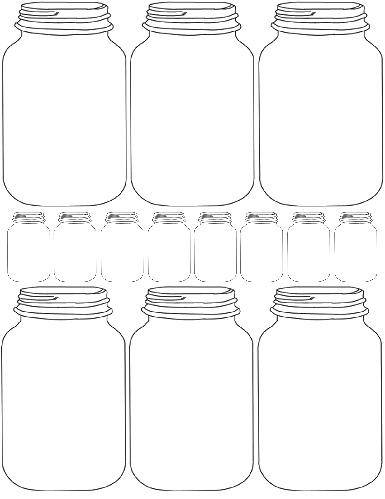 Free Printable Mason Jar Template