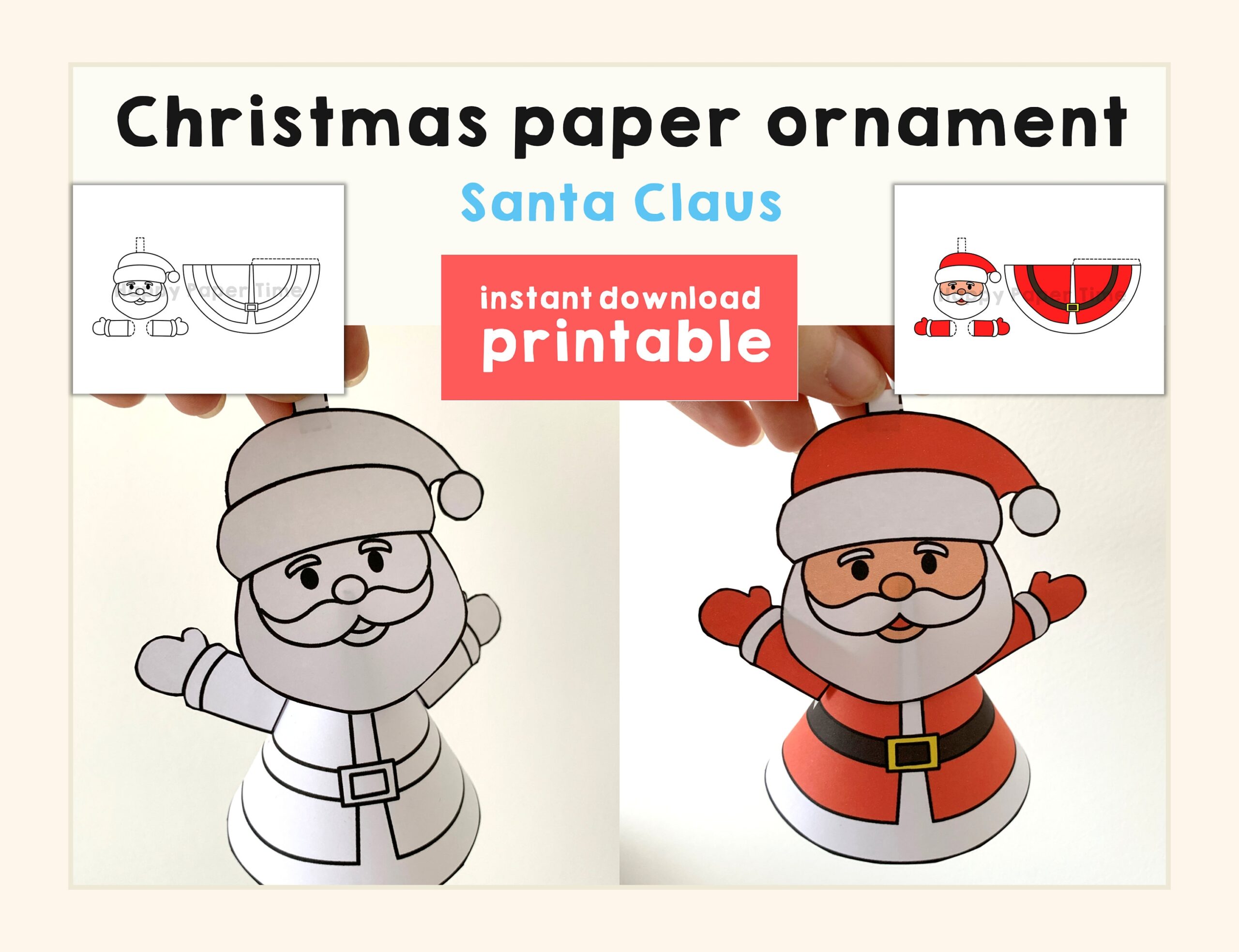 Printable Santa Craft Template