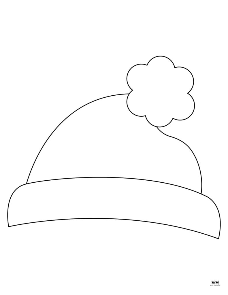 Santa Hat Templates Coloring Pages FREE Printabulls