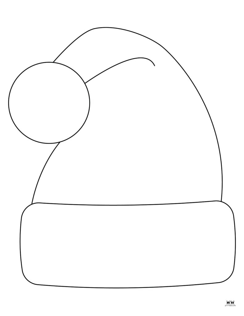 Santa Hat Templates Coloring Pages FREE Printabulls