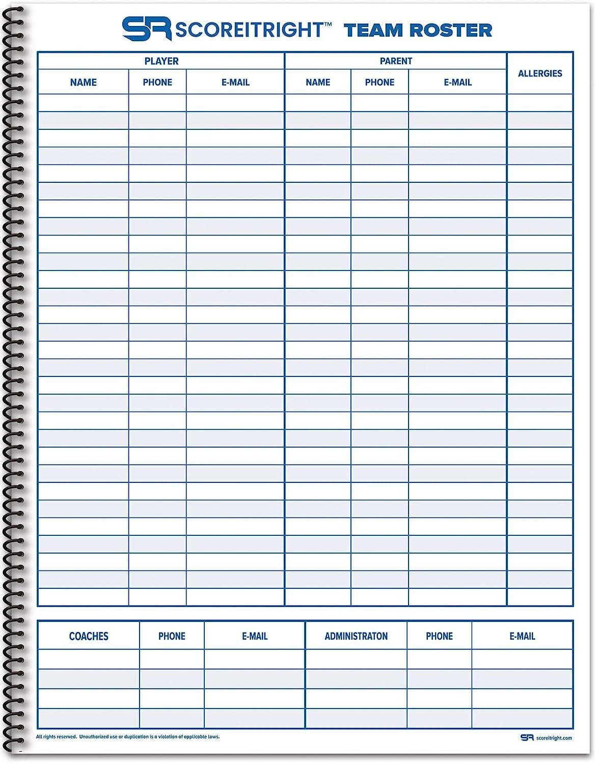 Printable Lacrosse Stat Sheet Template