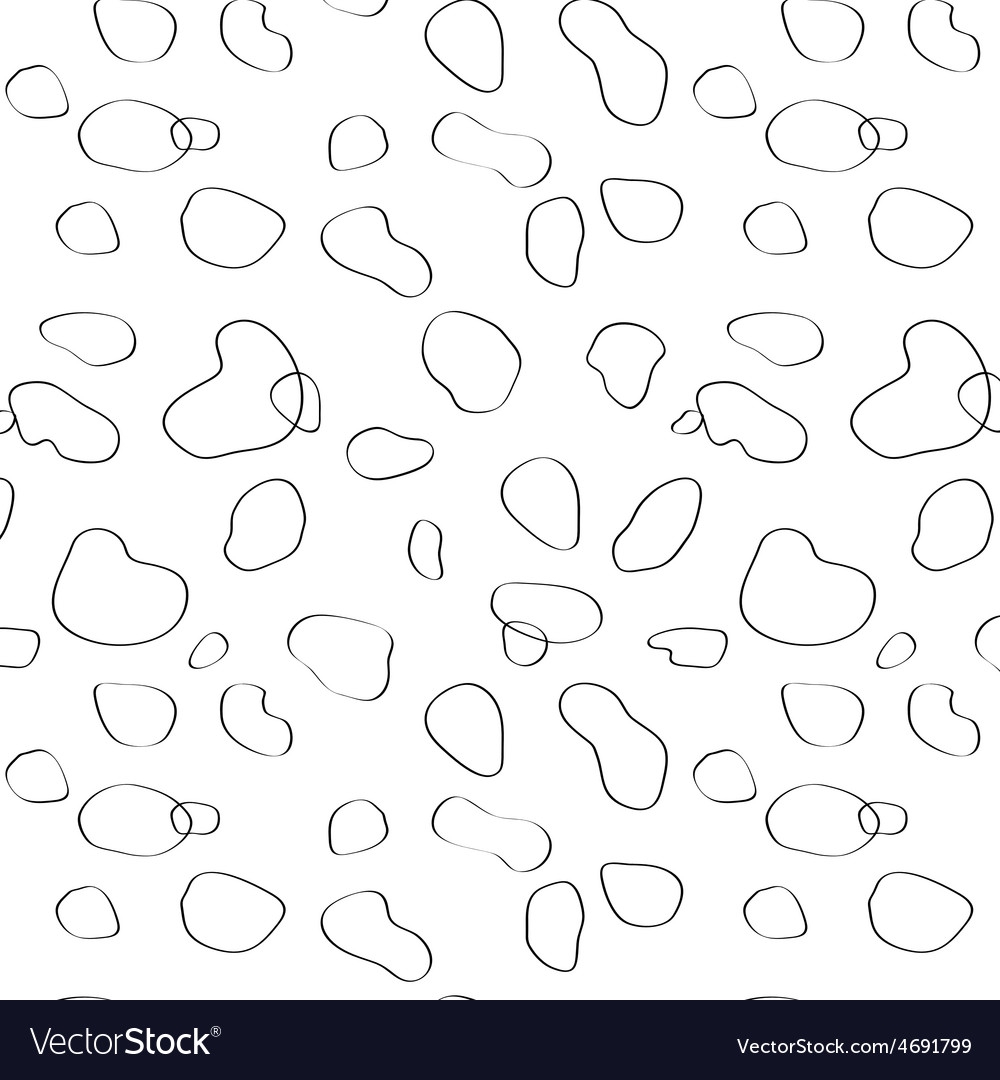 Seamless Pattern Of Dalmatian Spots Royalty Free Vector