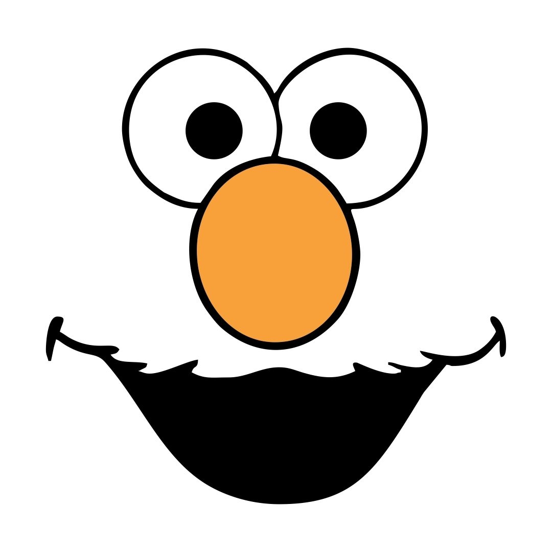 Sesame Street Elmo Face Template Printable Sesame Street Crafts Sesame Street Face Template