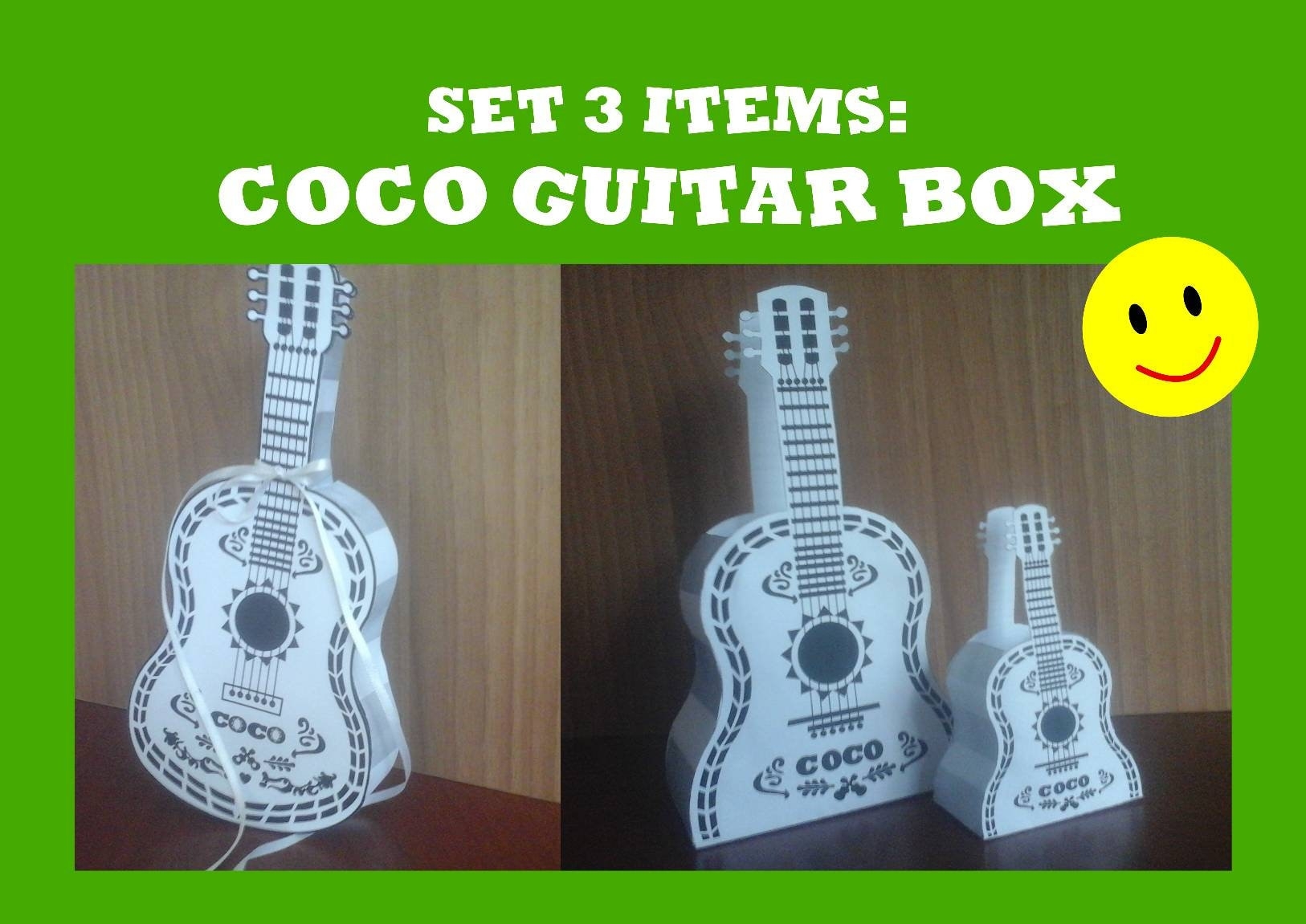 Printable Coco Guitar Template