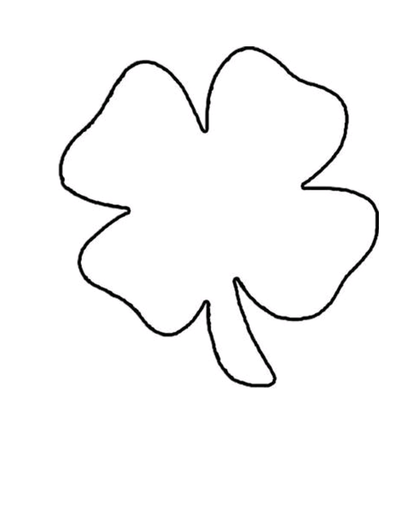 Shamrock Template Shamrock Template Leaf Template Clover Leaf