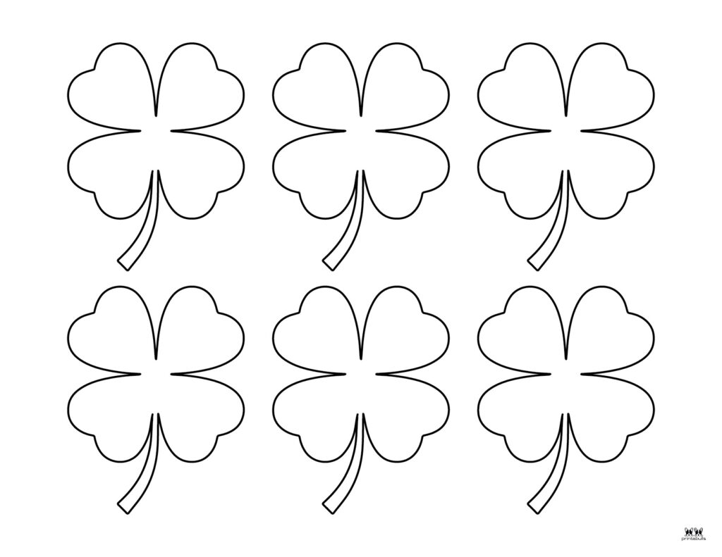 Shamrock Templates Coloring Pages 30 FREE Printables Printabulls