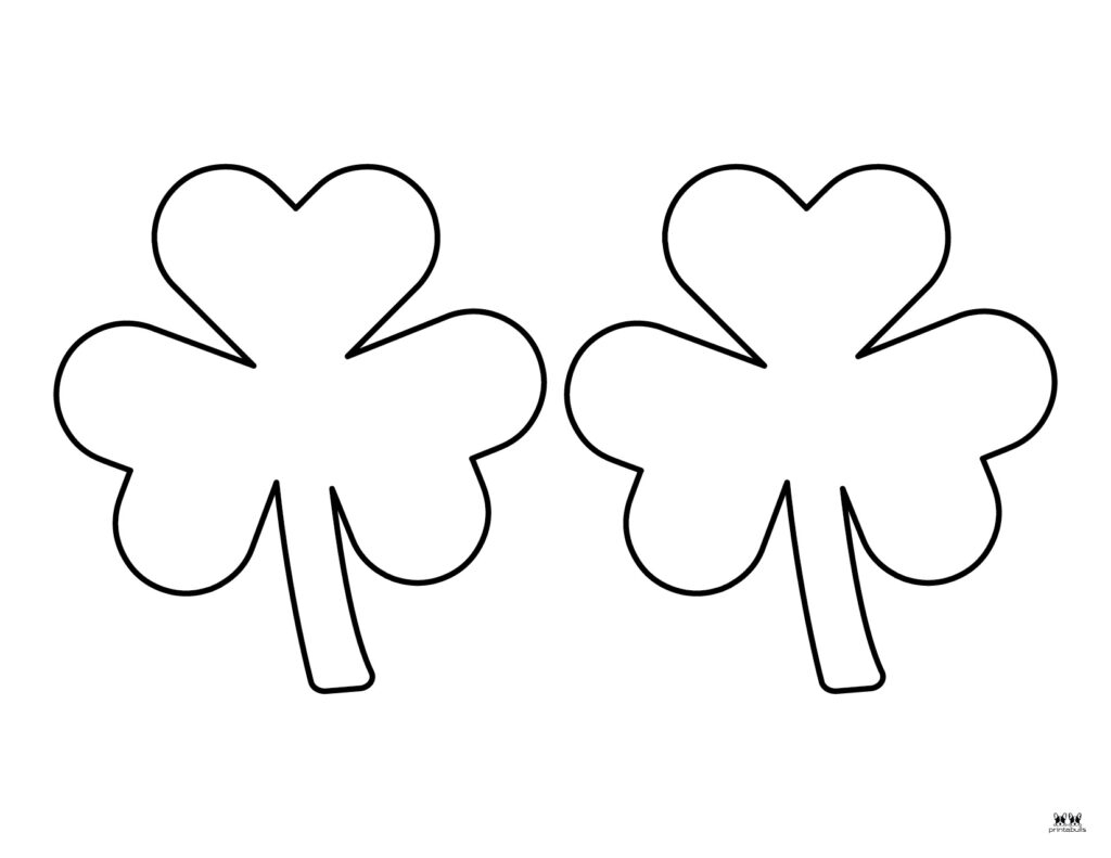 Shamrock Templates Coloring Pages 30 FREE Printables Printabulls