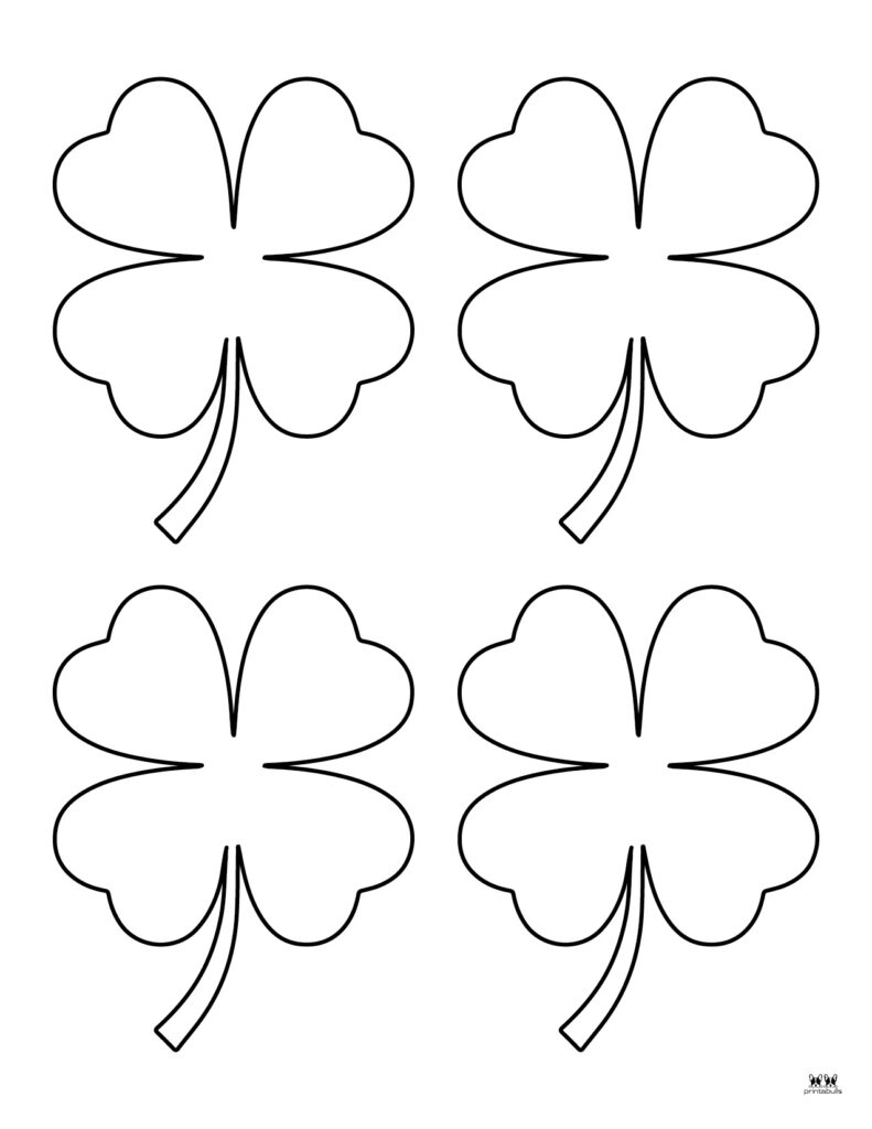 Shamrock Templates Coloring Pages 30 FREE Printables Printabulls