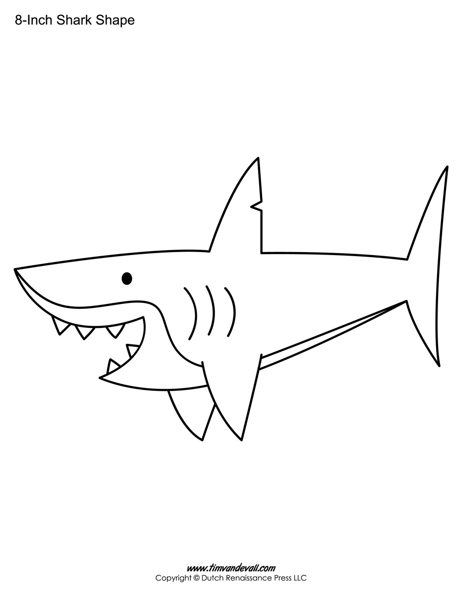 Free Printable Shark Template Printable