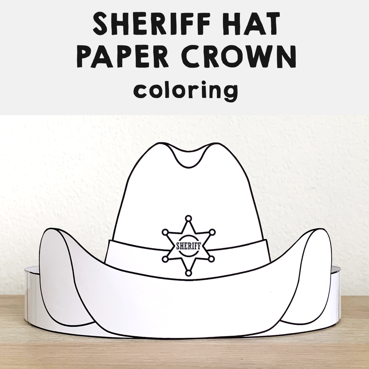 Cowboy Hat Printable Template