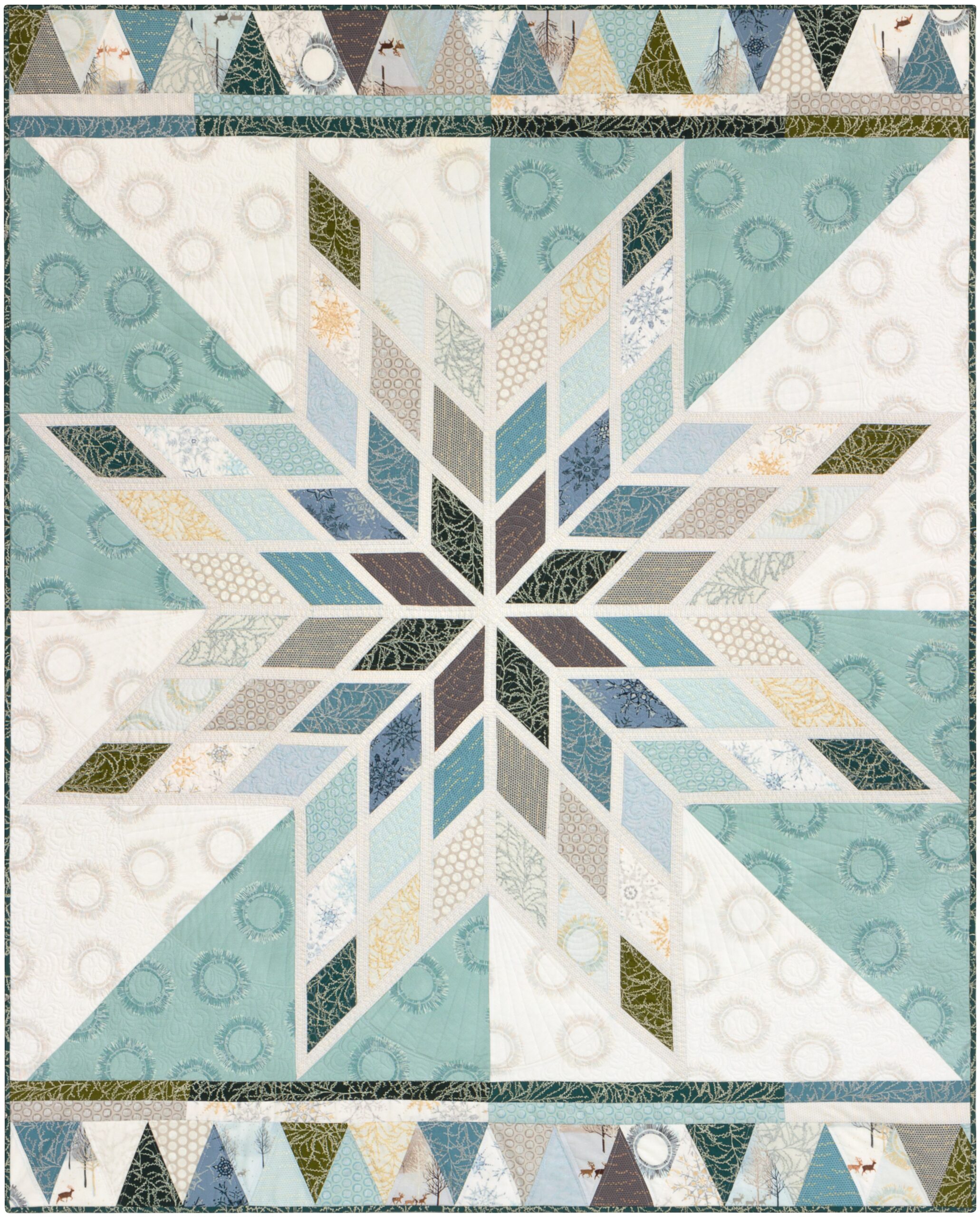 Printable Lone Star Quilt Pattern Template