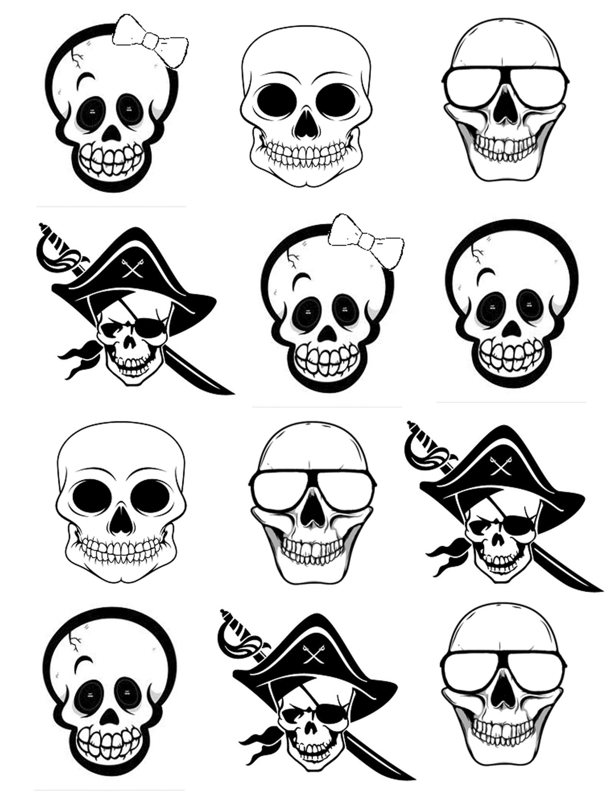 Skeleton Faces For Q Tip Skeletons Each Kid Can Make Their Own Skeleton To Fit Their Personal Skeleton Craft Halloween Arts And Crafts Skeleton Head Template