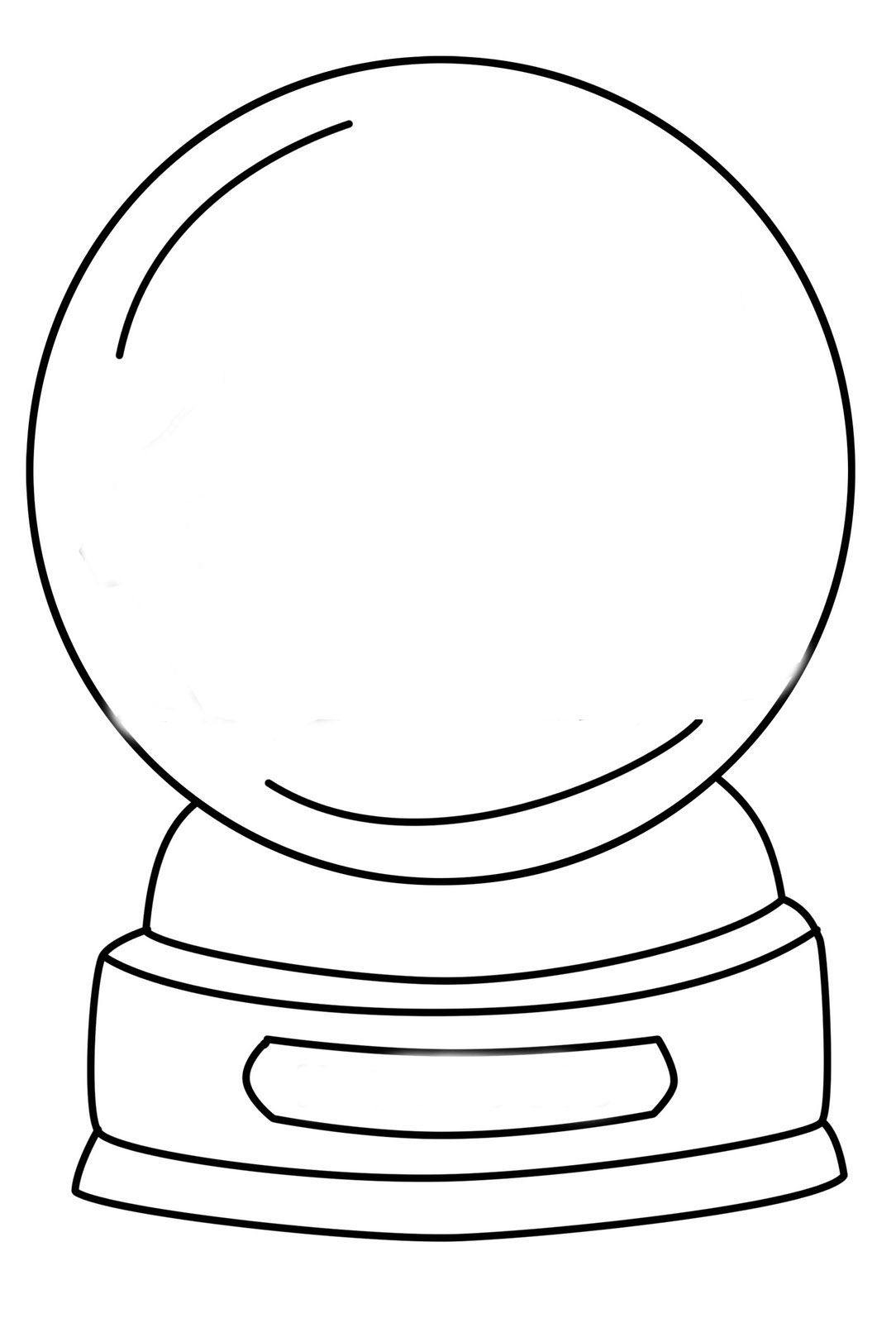 Printable Snow Globe Template