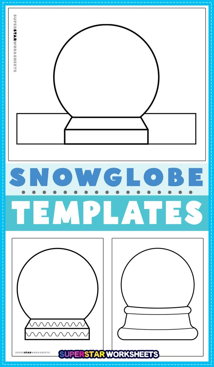 Snow Globe Printable Template