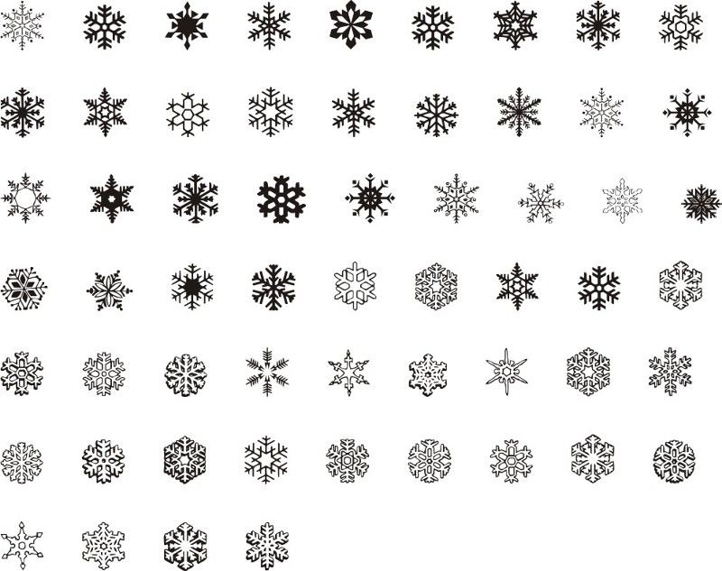 Printable Snowflake Piping Template