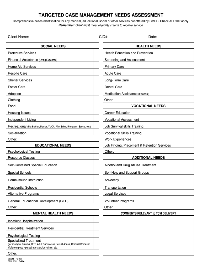 Social Work Case Management Template Fill Online Printable Fillable Blank PdfFiller