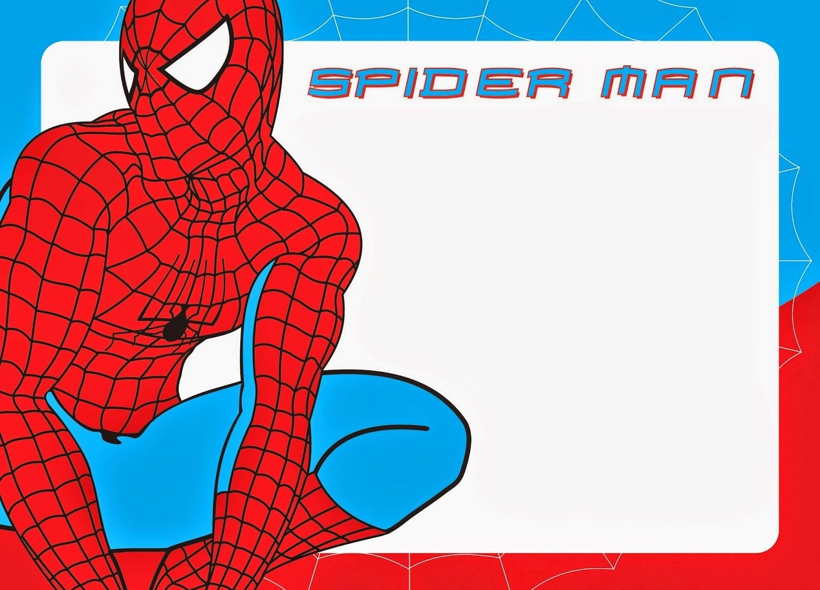 Spiderman Spiderman Spiderman Party Spiderman Birthday