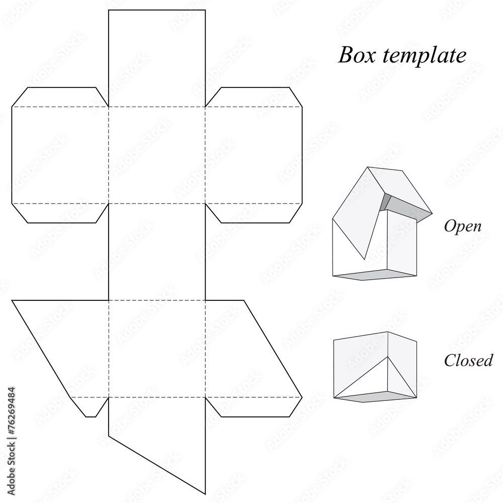 Square Box Template Printable