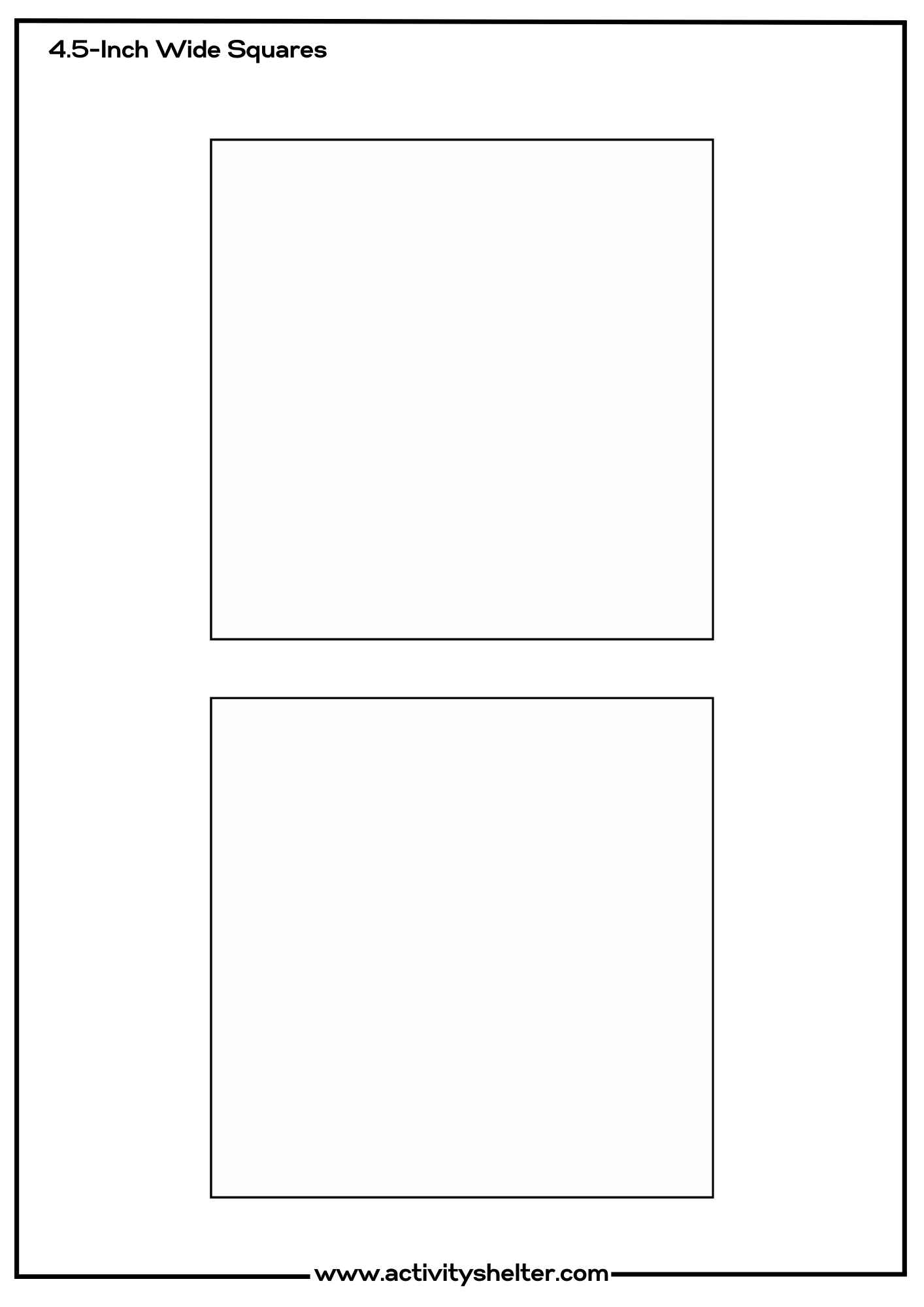Printable Blank Square Template