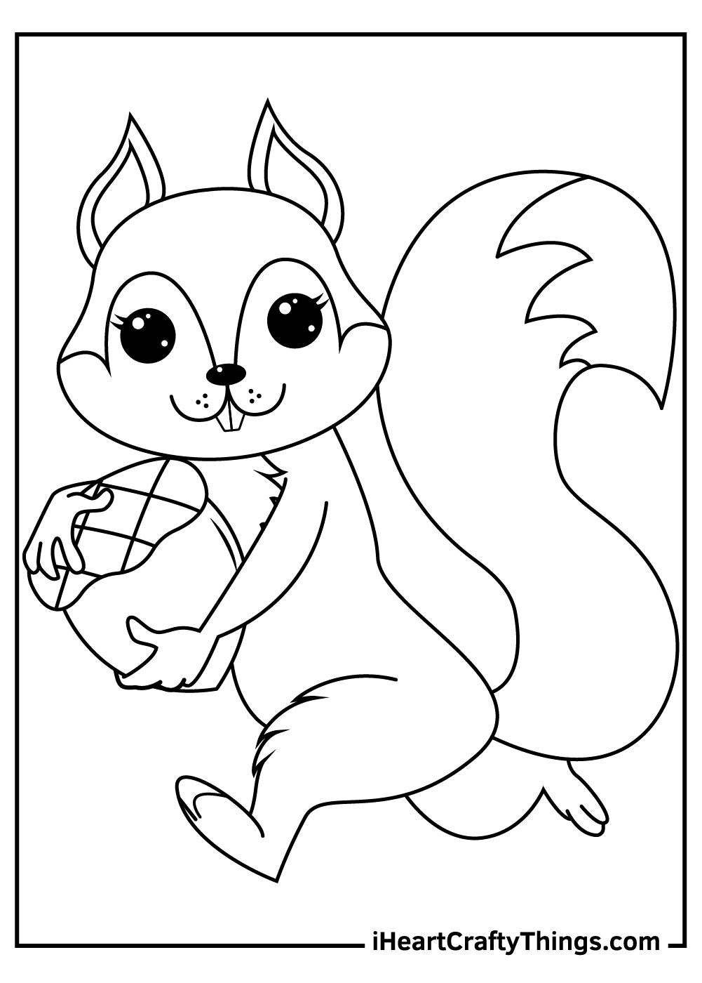 Free Printable Squirrel Template