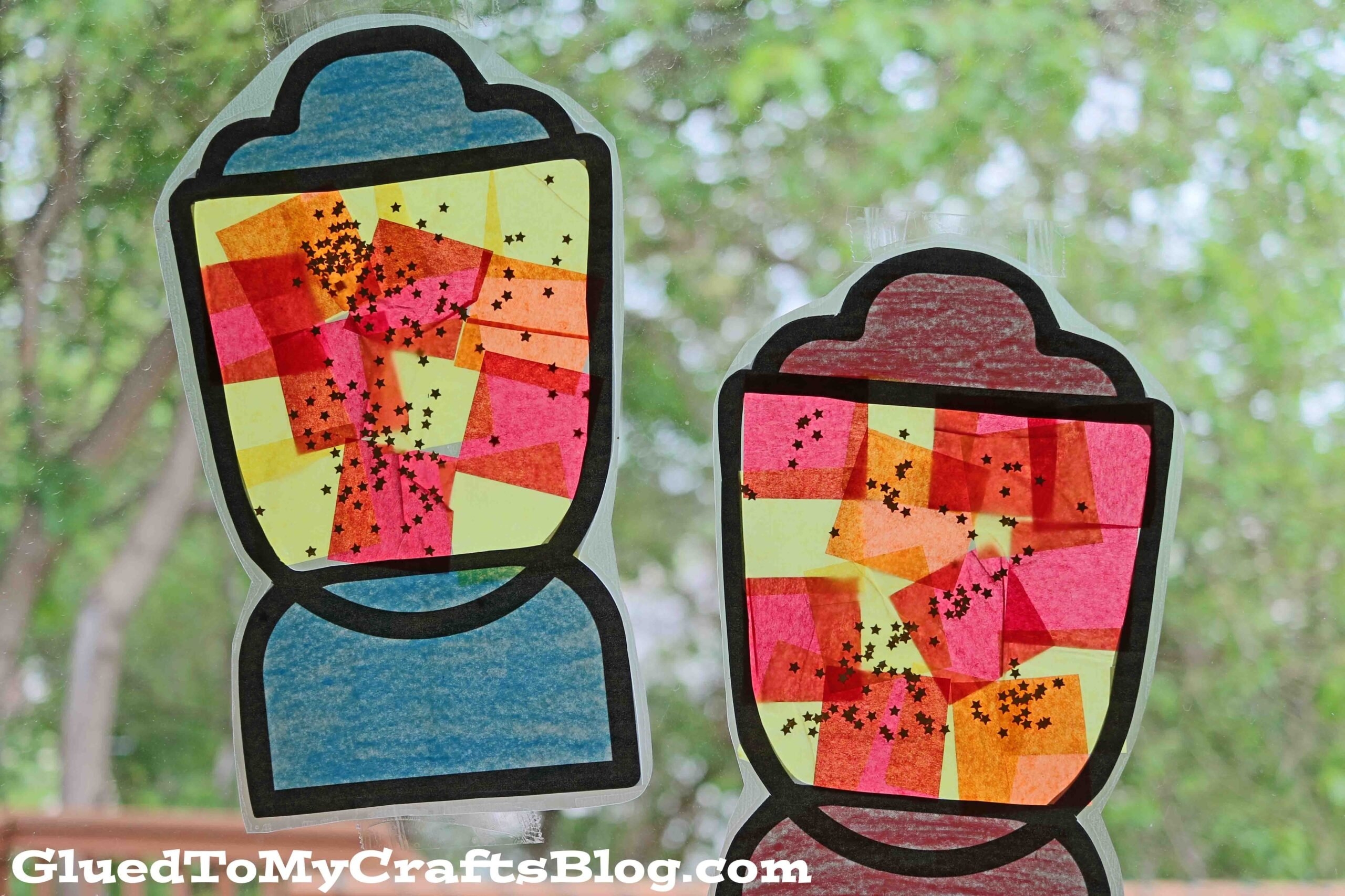 Stained Glass Camping Lantern