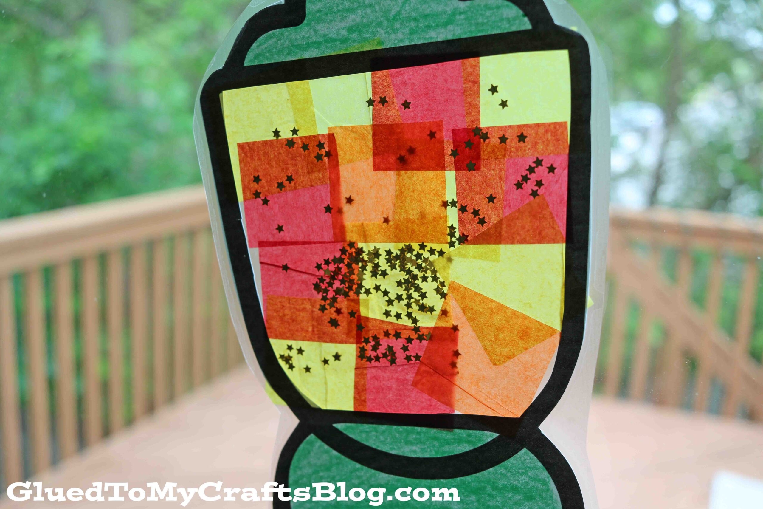 Stained Glass Camping Lantern